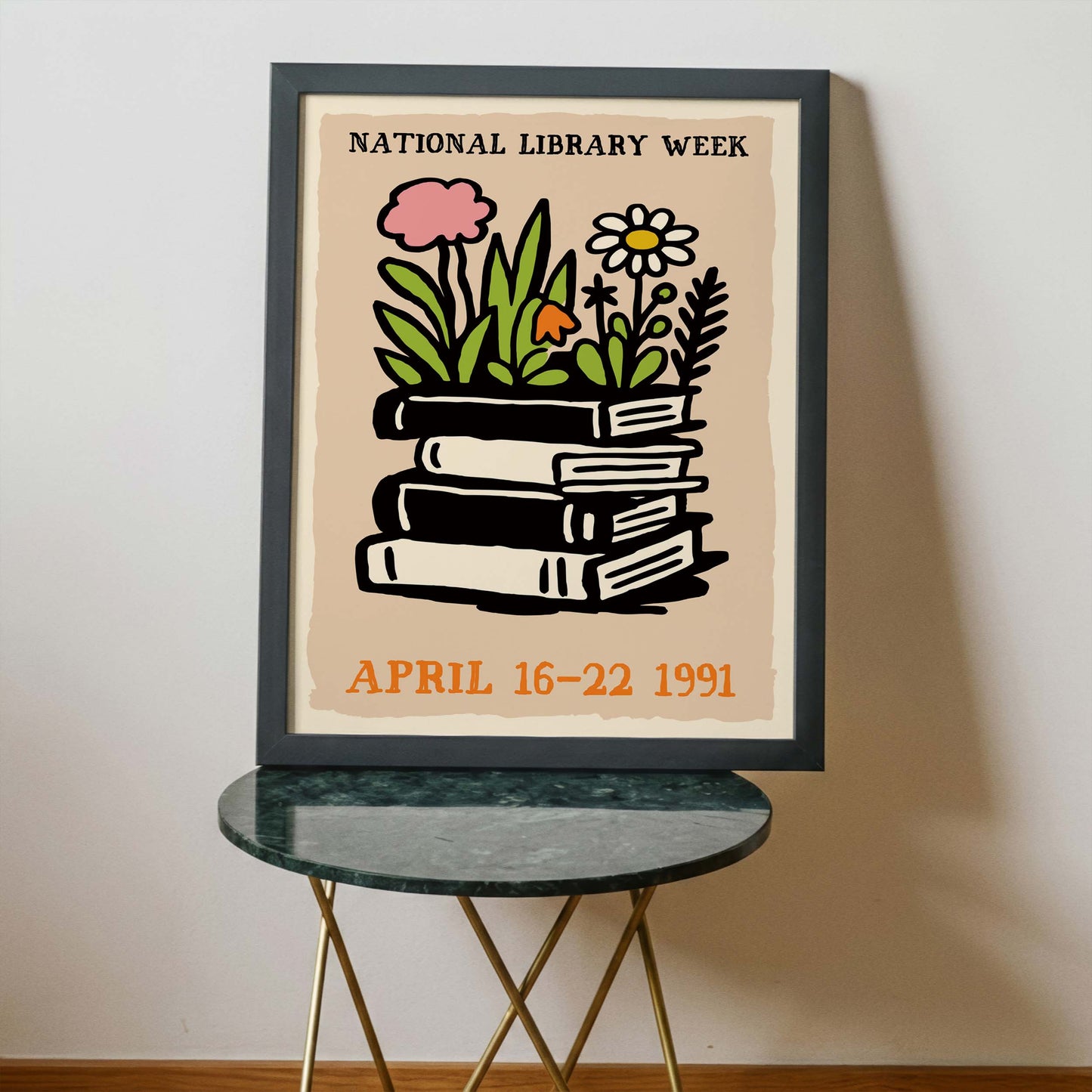 National Library Week Books Poster