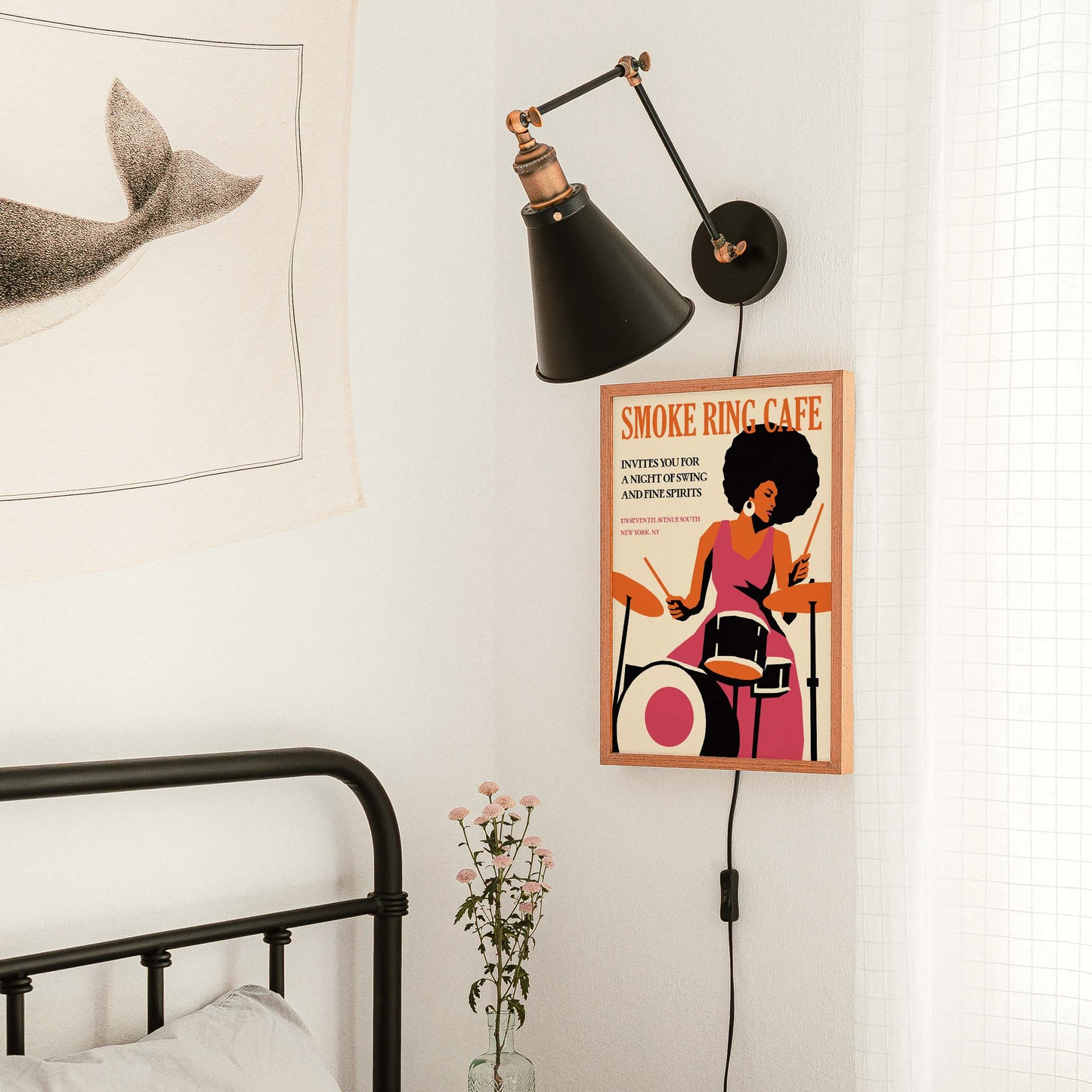Smoke Ring Cafe Swing Poster