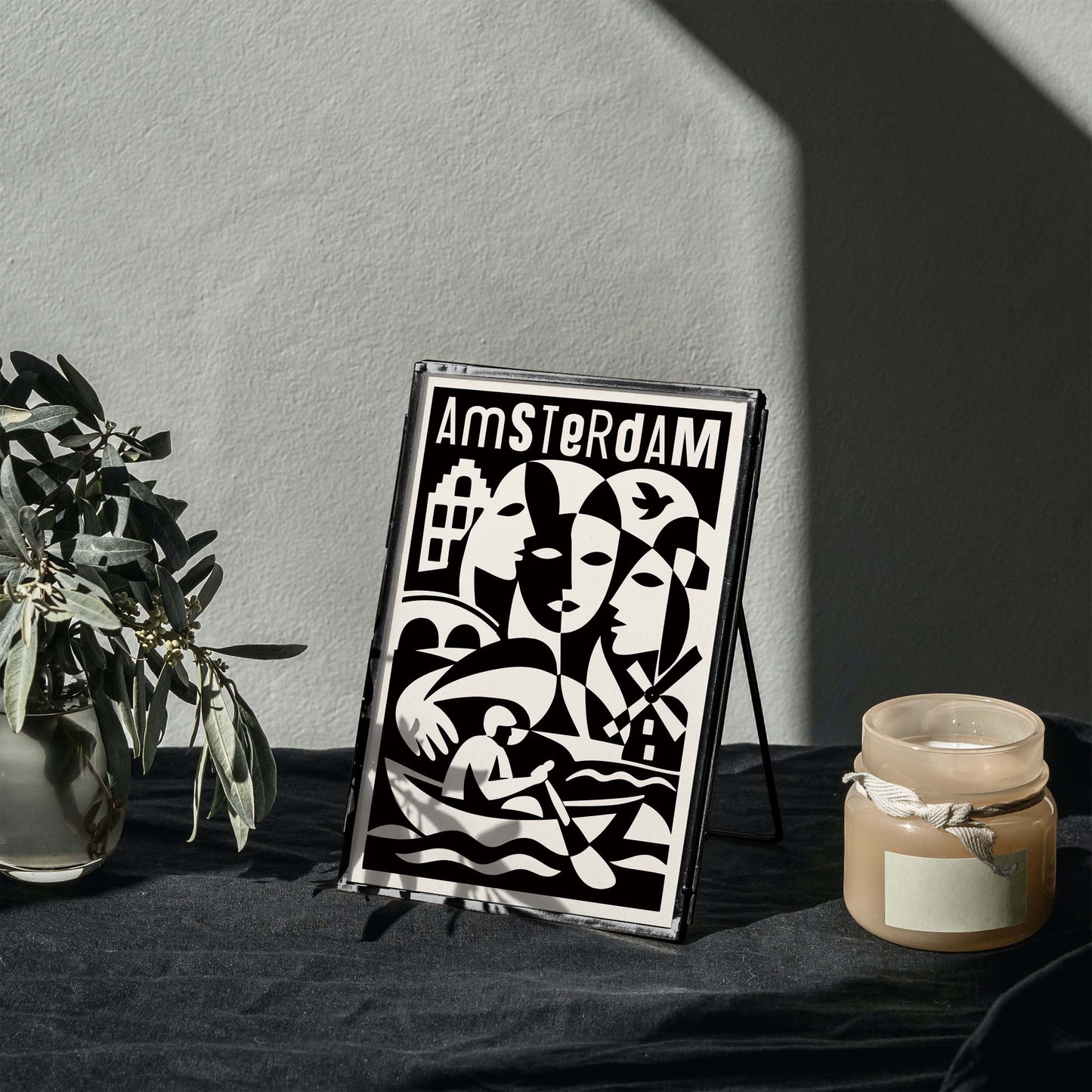 Amsterdam City Travel Print
