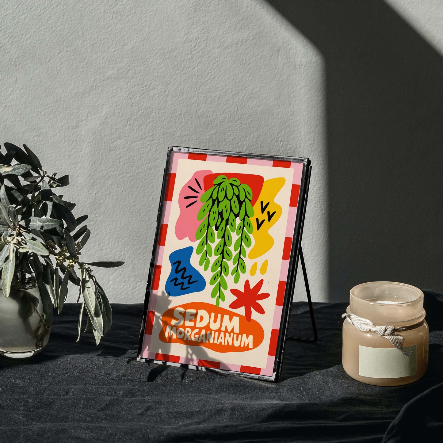Sedum Morganianum Plant Poster Wall Art