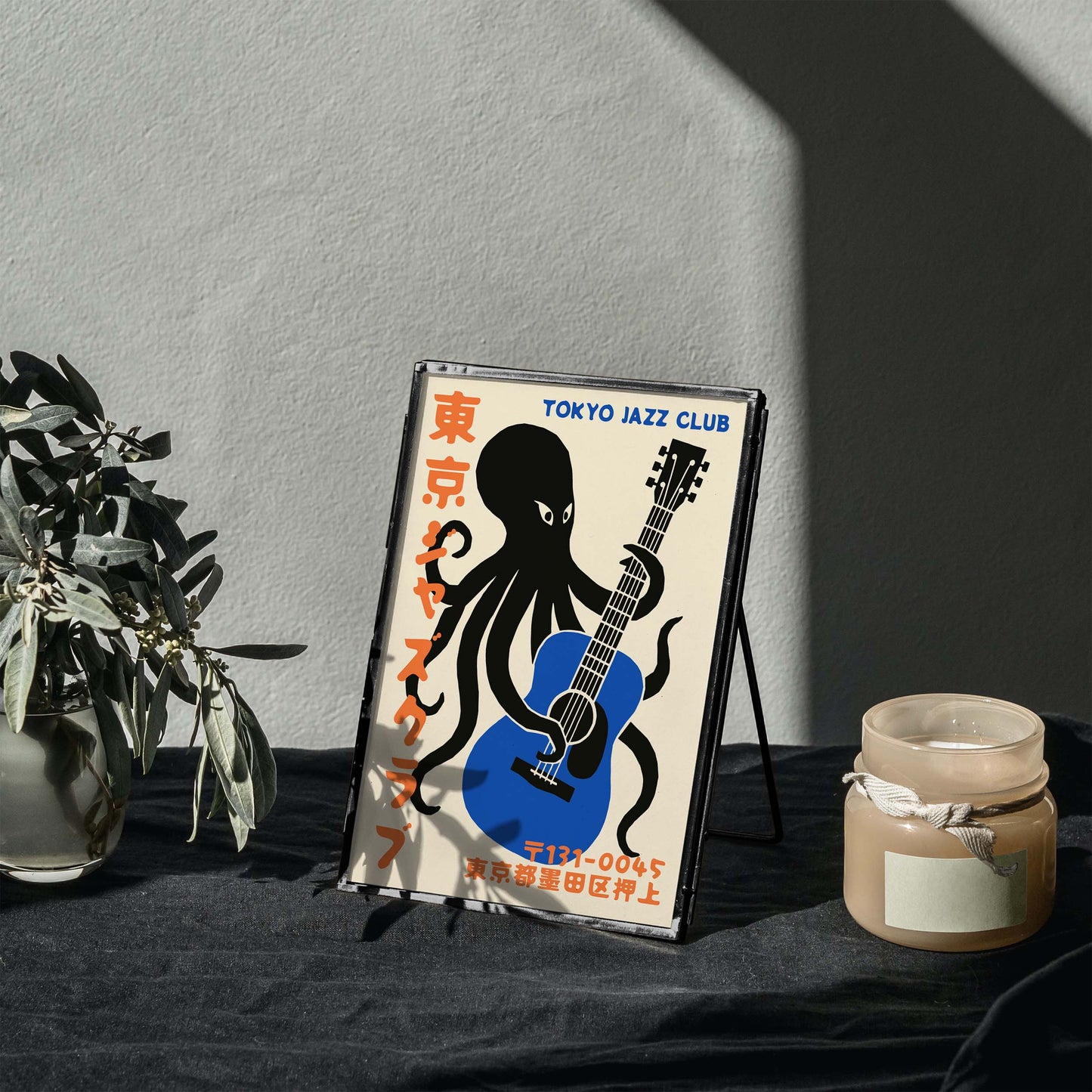 Tokyo Jazz Club Octopus Poster Print