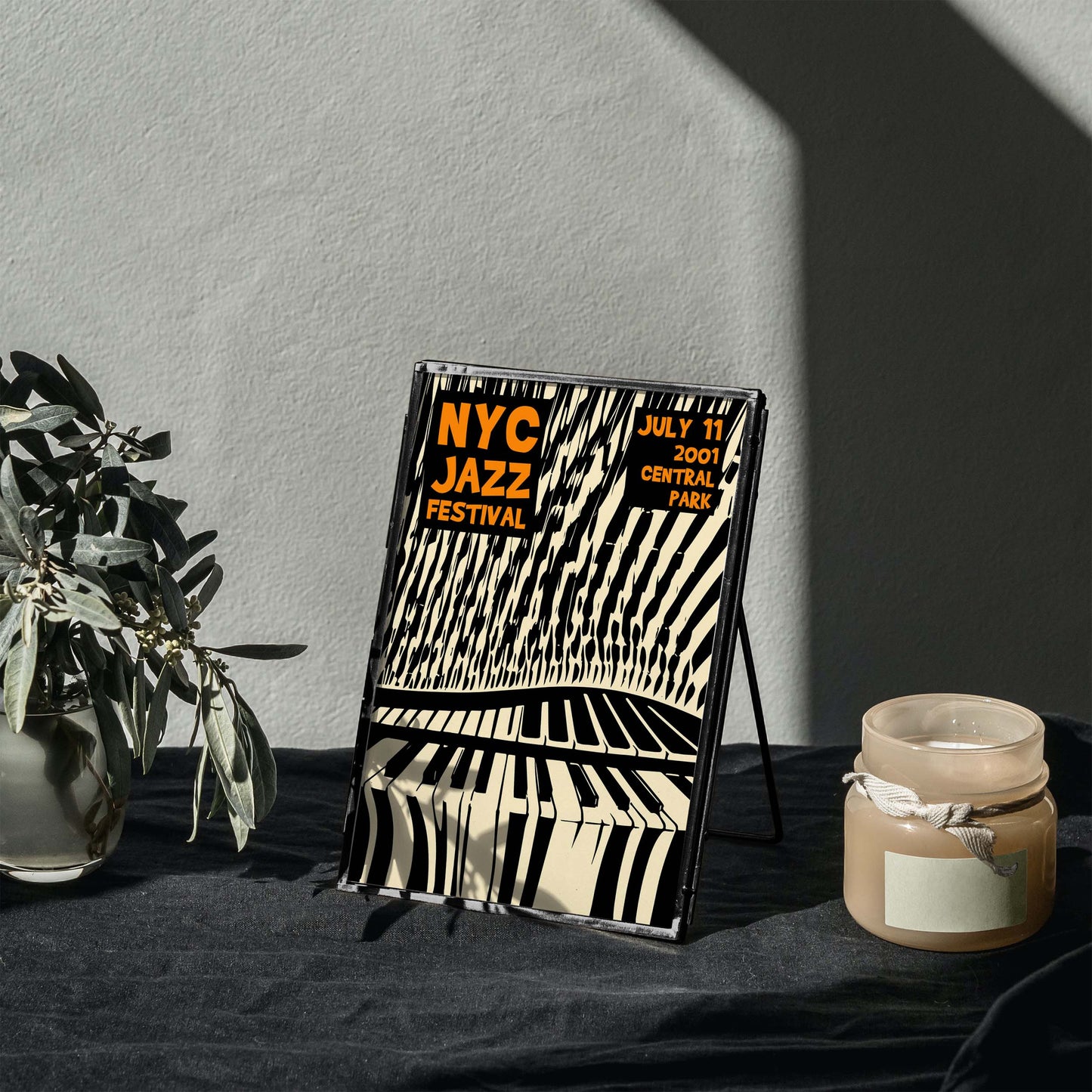 NYC Jazz Festival Piano Poster Print