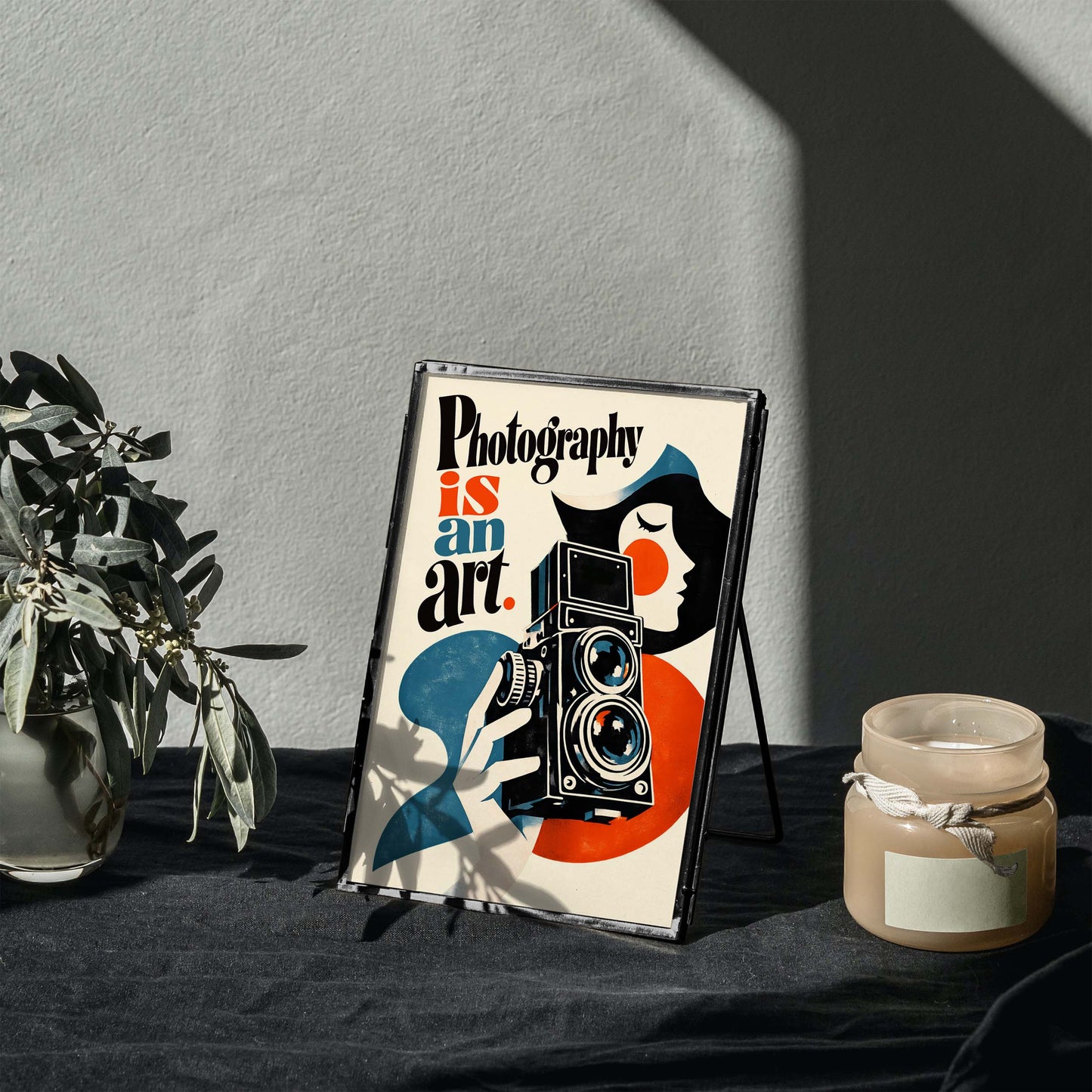 Photography Is an Art Vintage Camera Poster