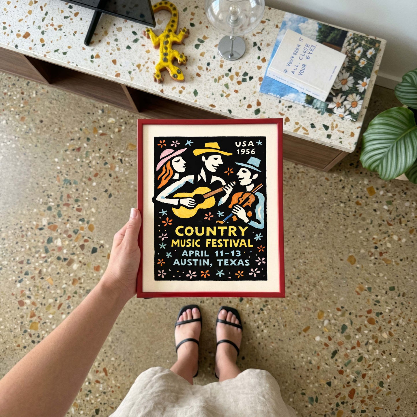 Country Music Festival Poster Print