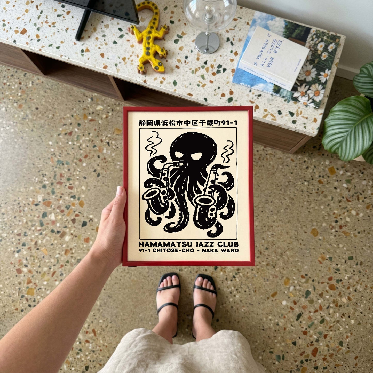 Hamamatsu Jazz Club Octopus Poster