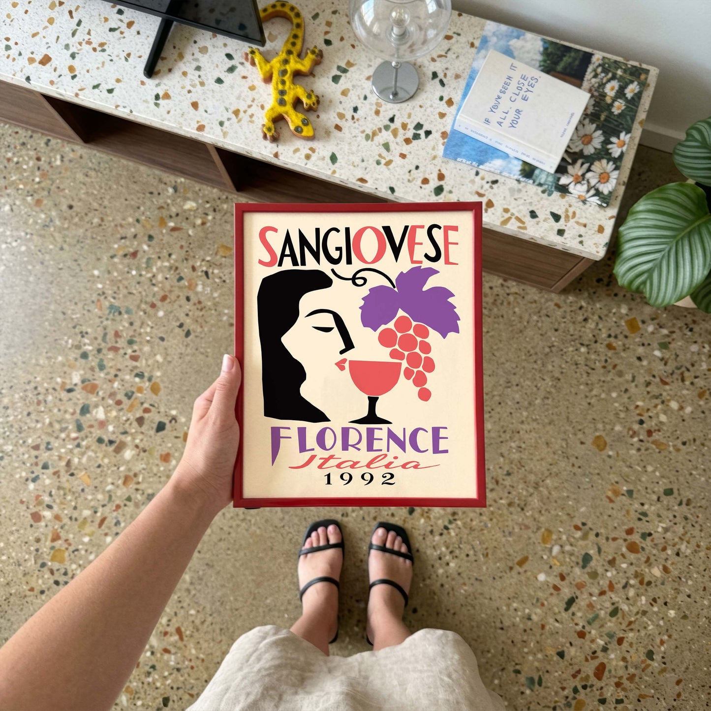 Sangiovese Florence Italia Wine Poster