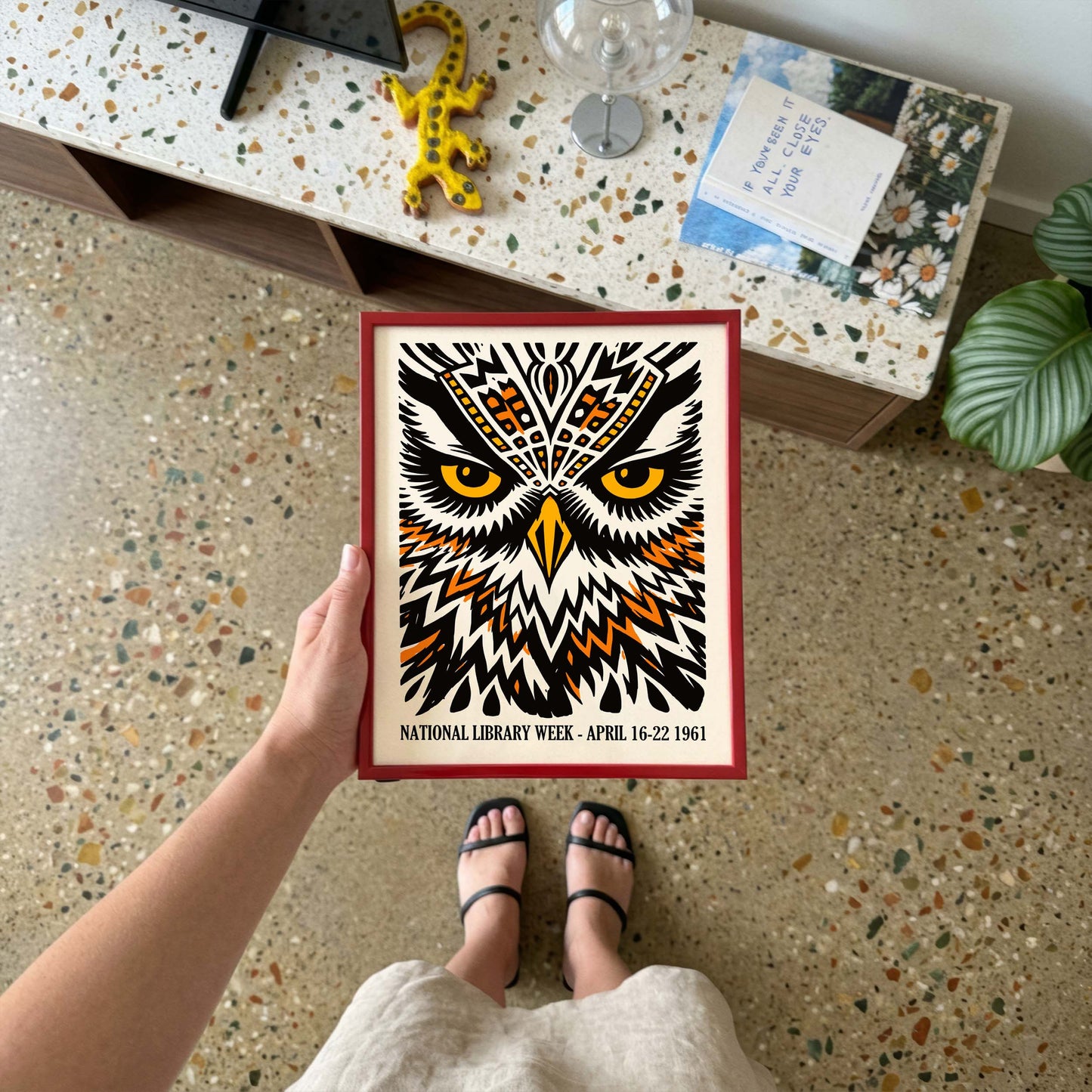 National Library Week Owl Poster