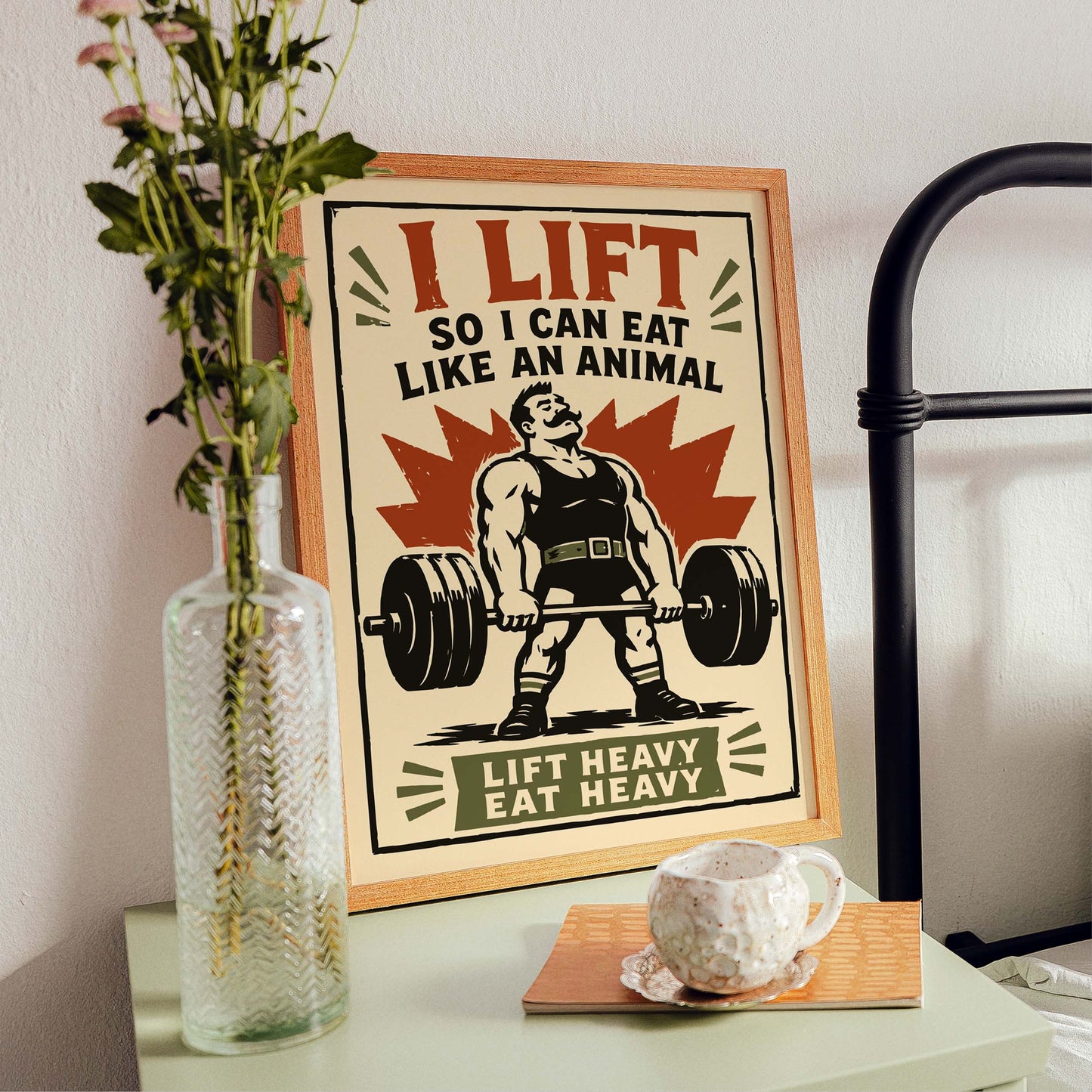 Weightlifting Motivation Gym Poster Print