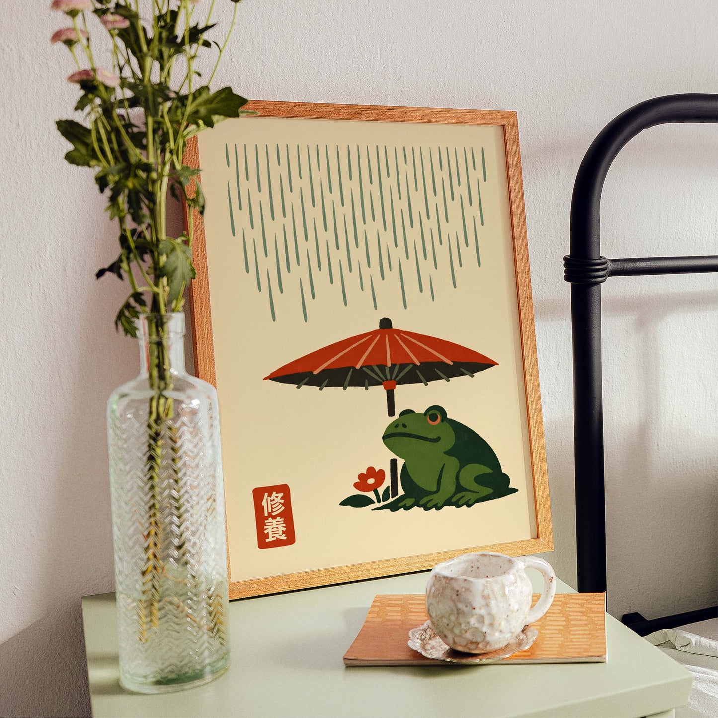 Frog Umbrella Wall Art