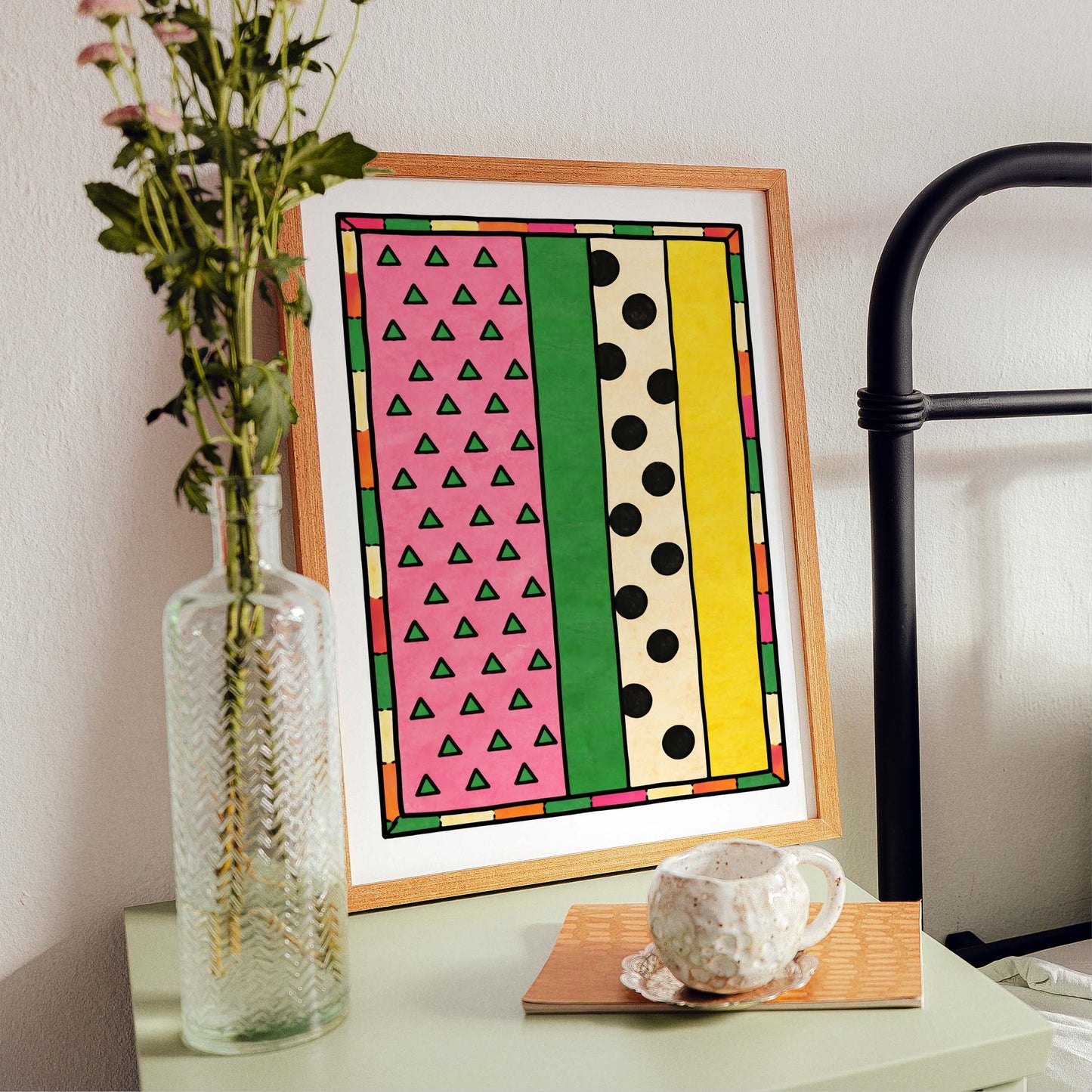 Watermelon Pattern Abstract Poster Print