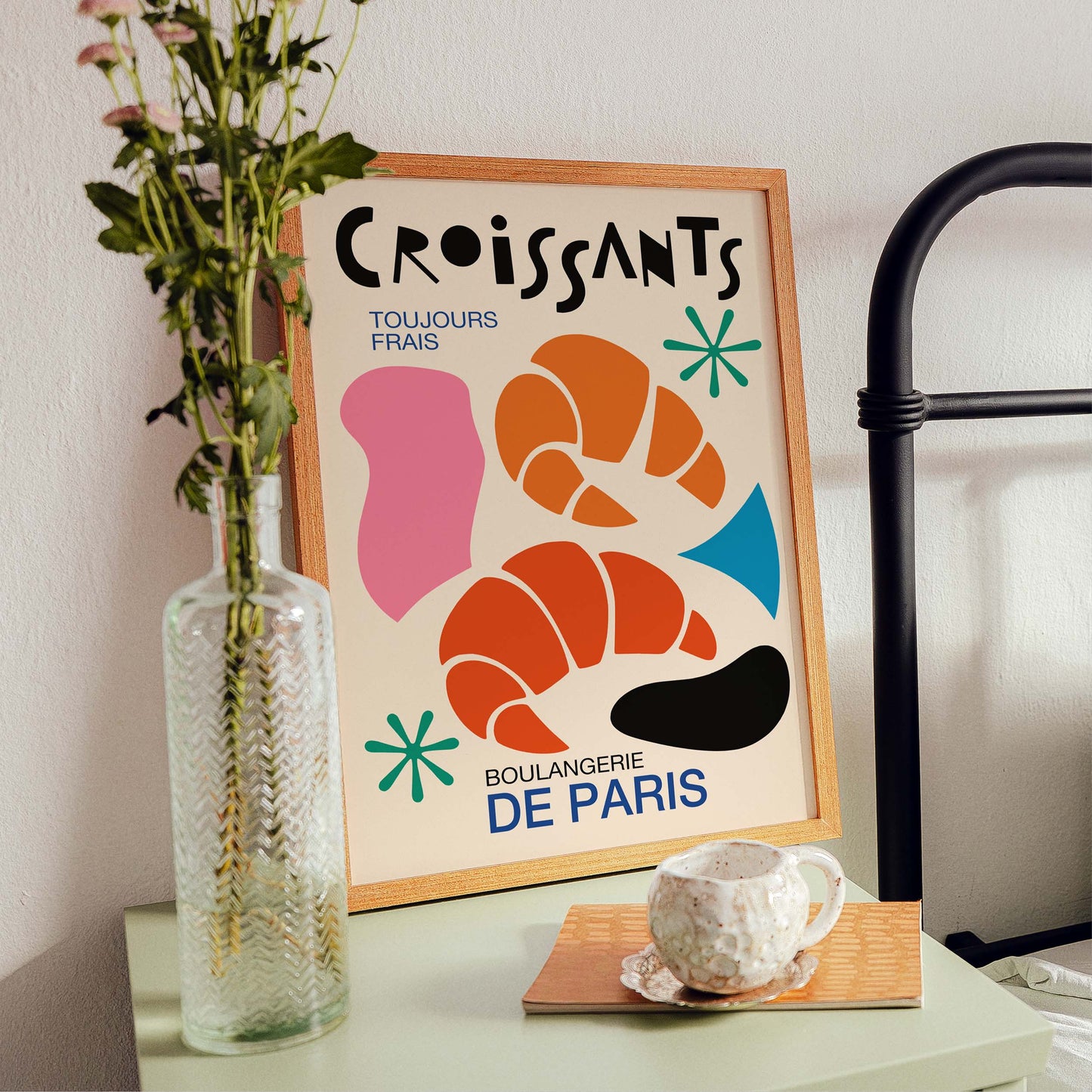 Croissants Boulangerie Paris Poster Print