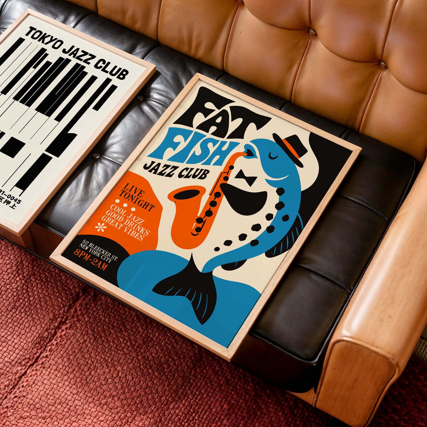Jazz Club Fish Poster Print