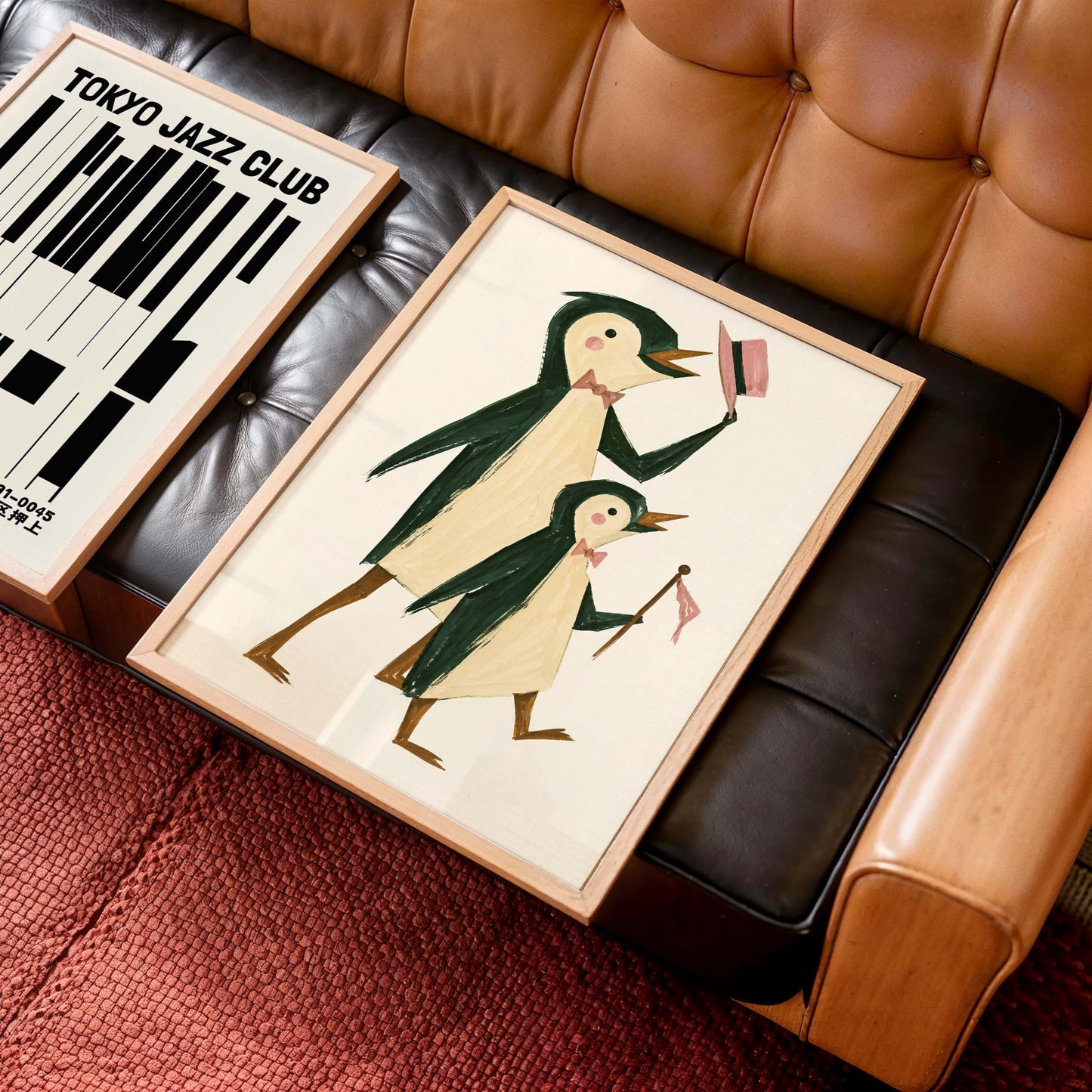 Cute Penguins Wall Print