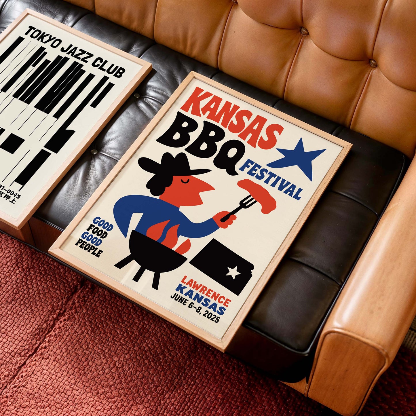 Kansas BBQ Festival Poster Print