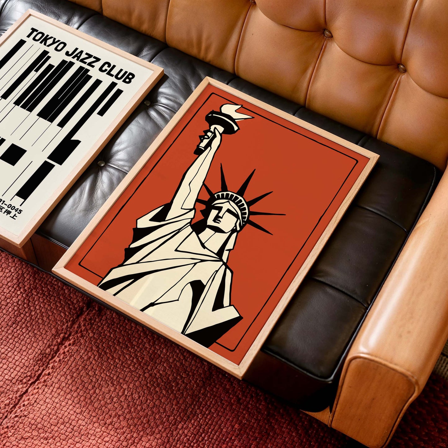 Statue of Liberty Vintage Travel Poster