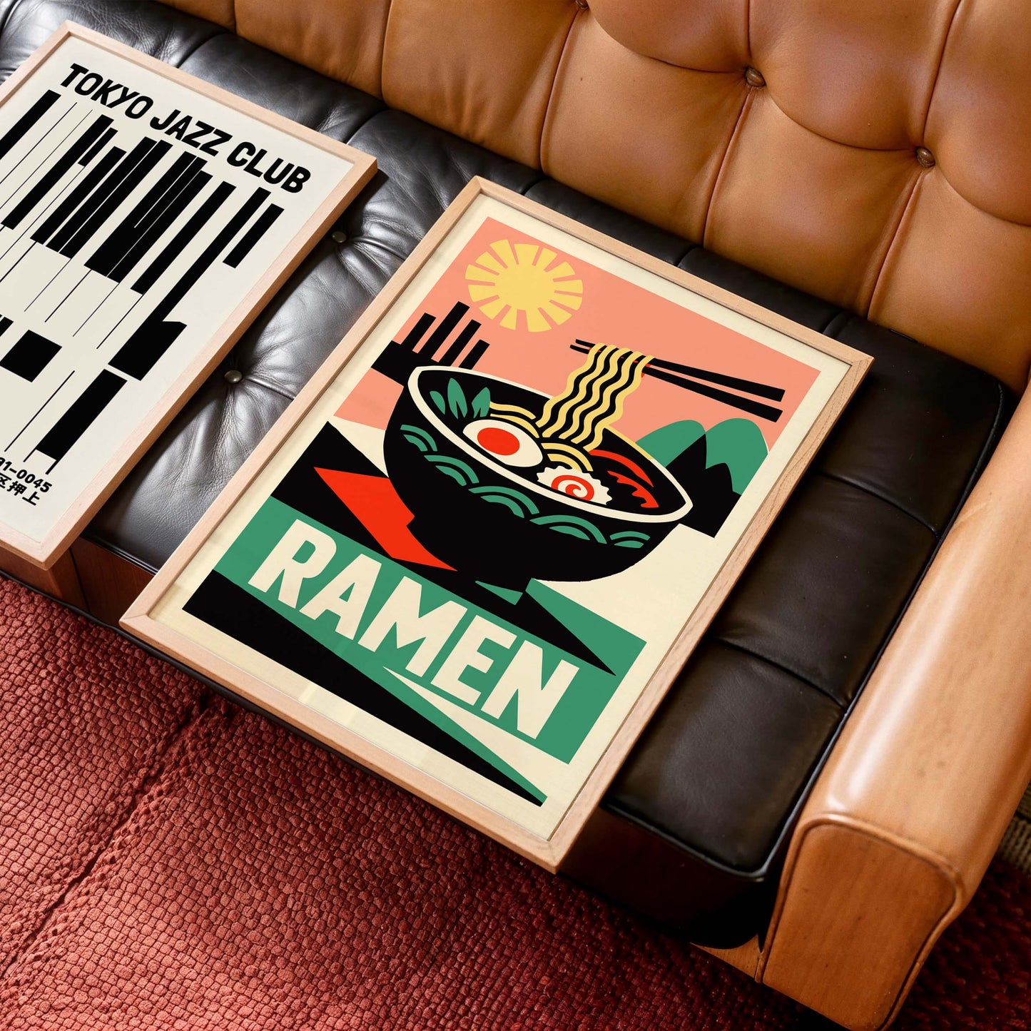 Japanese Ramen Illustration Poster