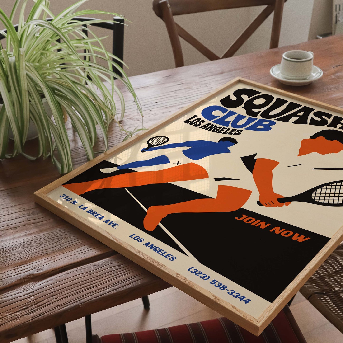 Squash Club Fitness Room Print