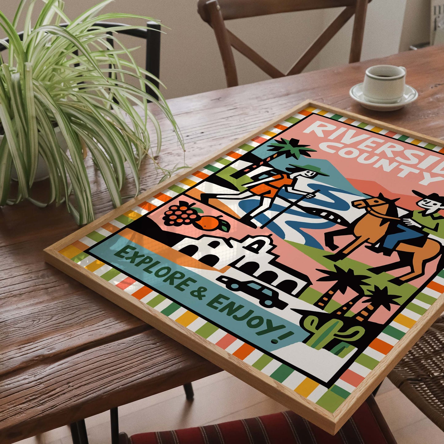 Riverside County Travel Poster Print