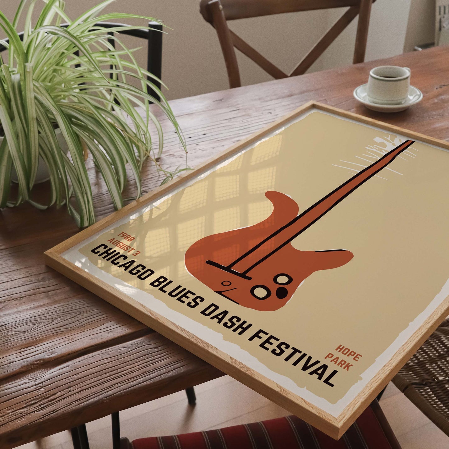 Chicago Blues Dash Festival Poster Print