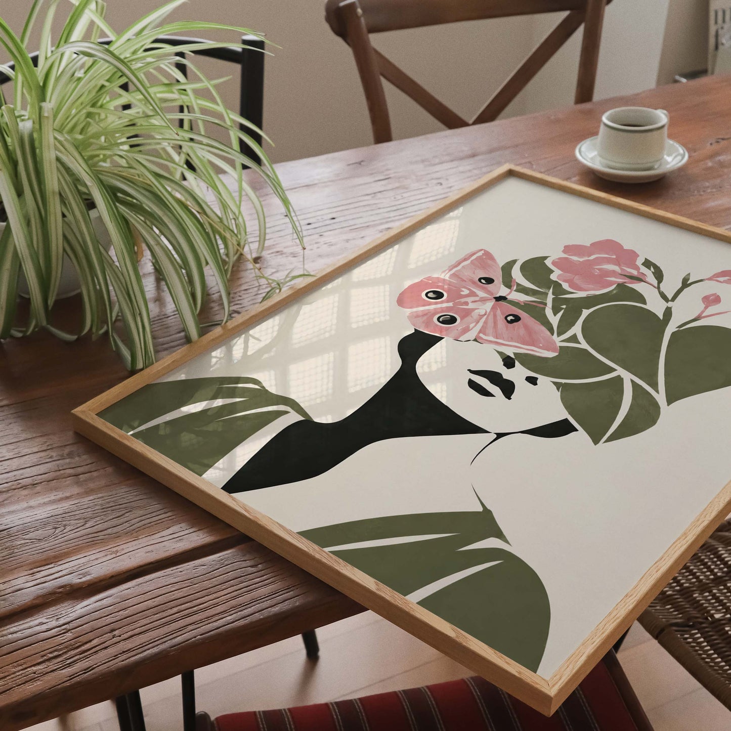 Butterfly Woman Poster For Bedroom