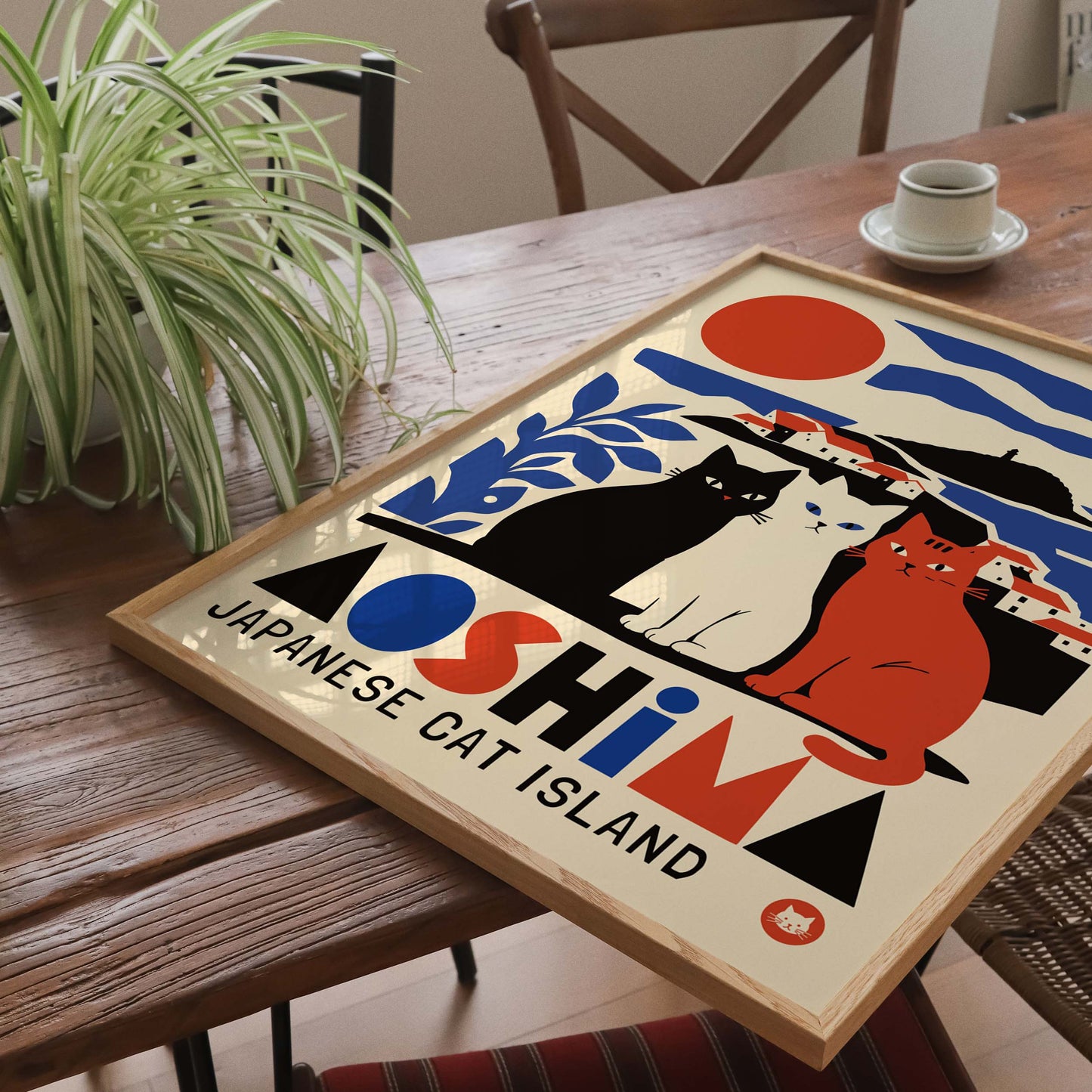 Aoshima Cat Island Wall Art