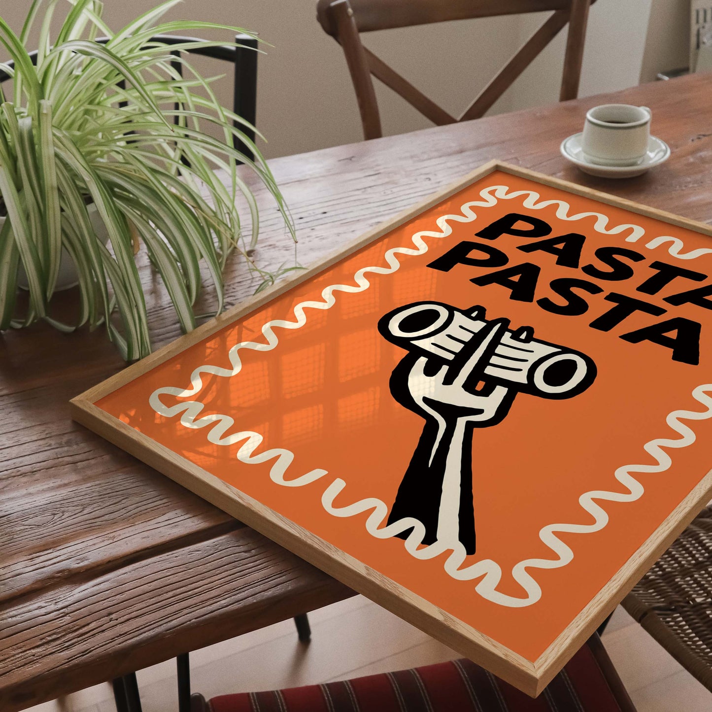 Pasta Pasta Kitchen Typography Poster