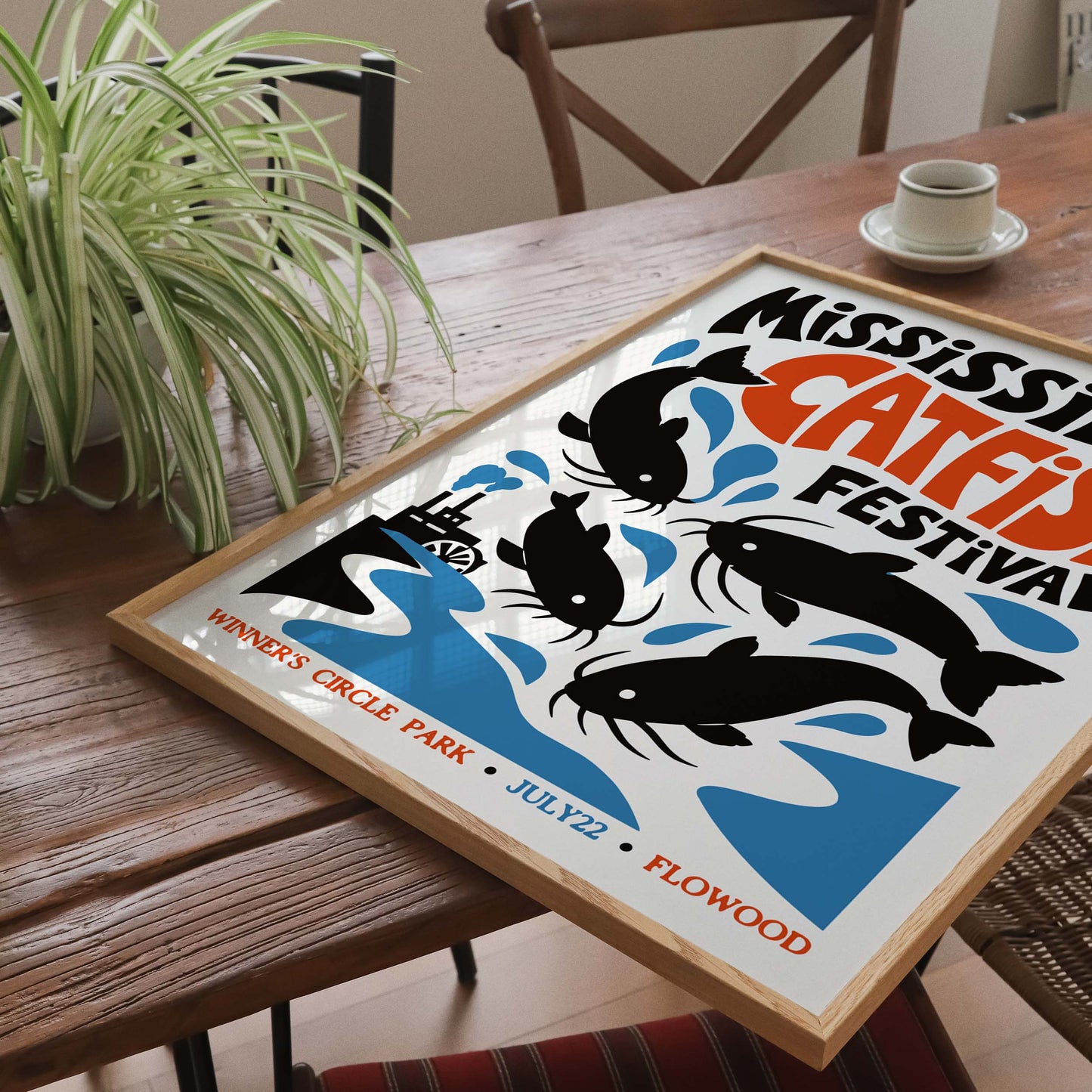 Mississippi Catfish Festival Poster Print