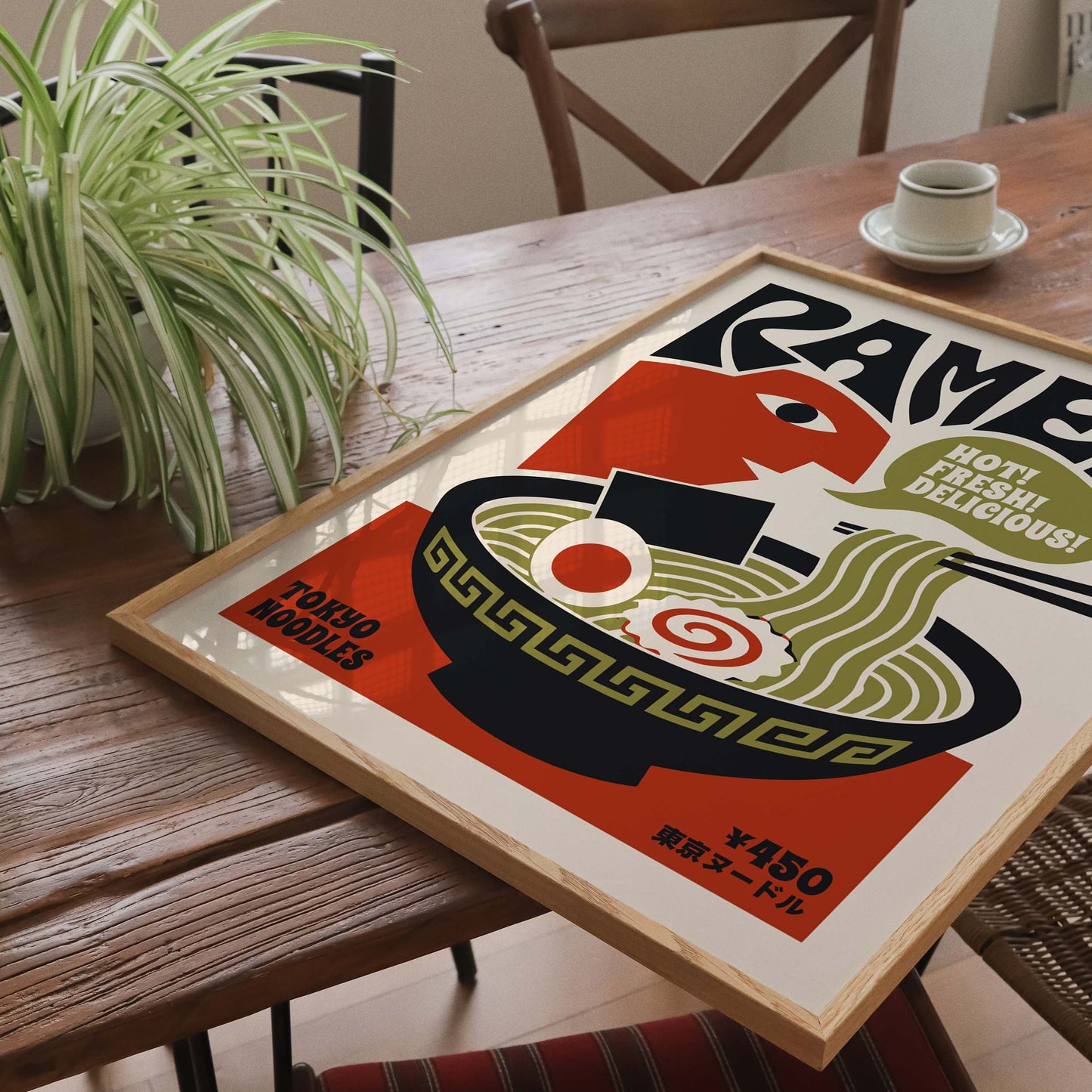 Tokyo Ramen Noodles Vintage Kitchen Poster