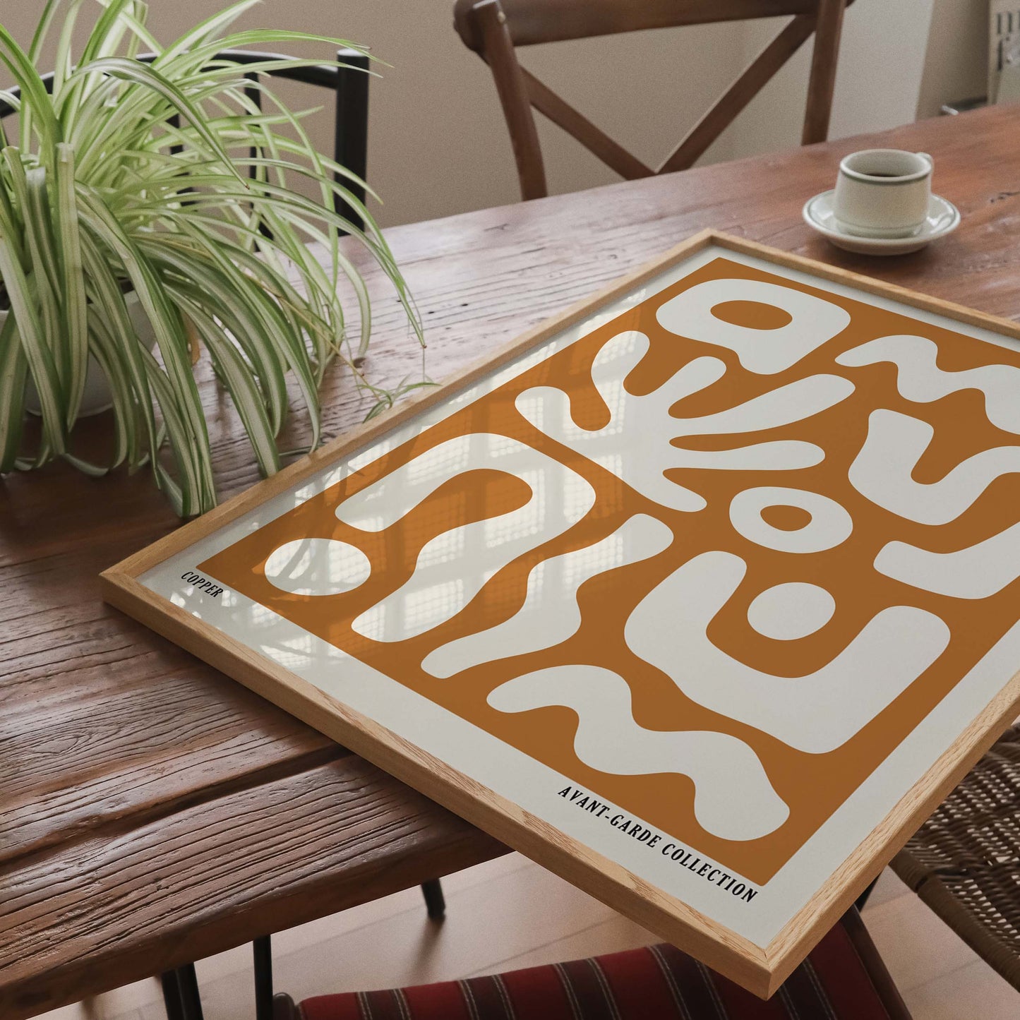 Copper Abstract Print