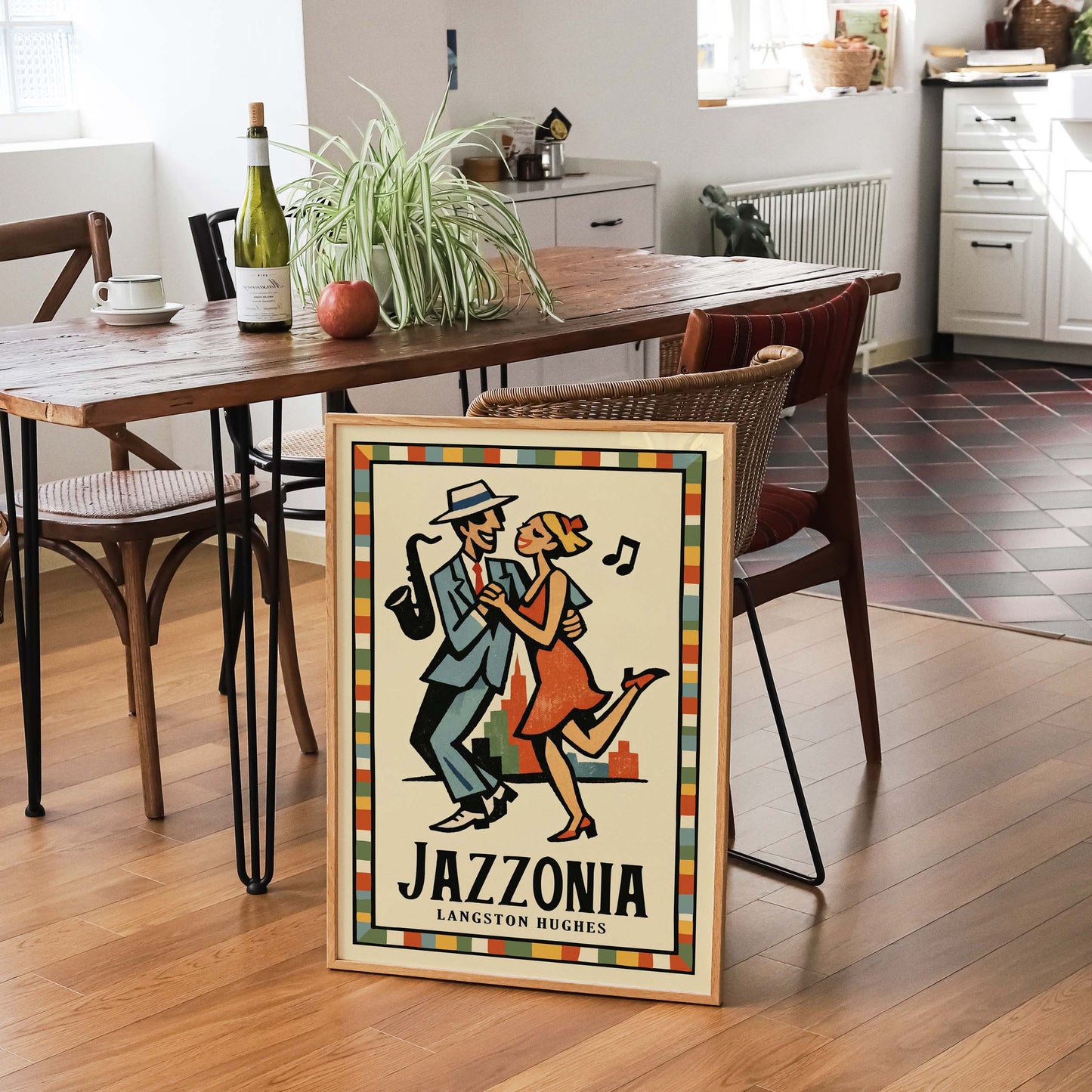Jazzonia Dancing Couple Poster Print