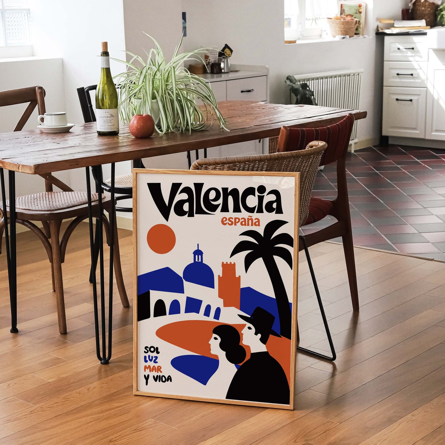 Valencia Spain Travel Poster Print
