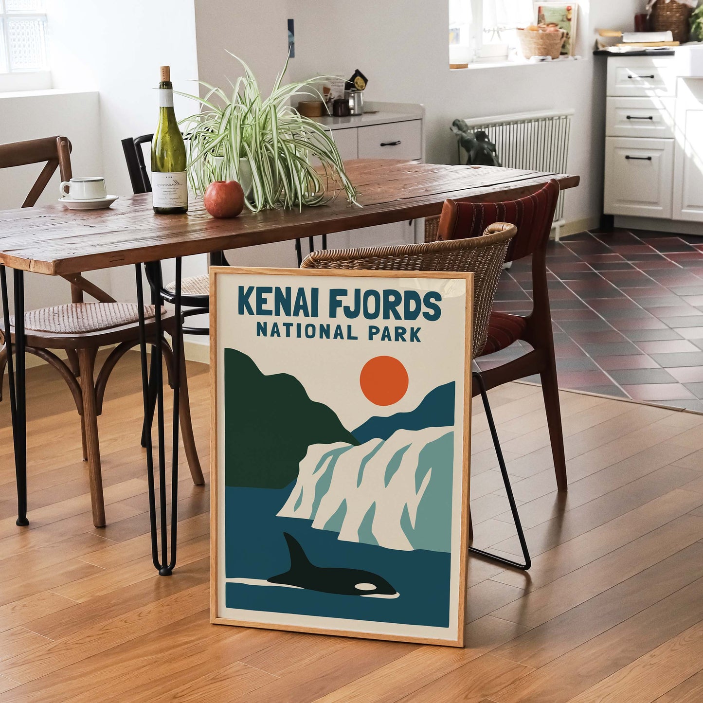 Kenai Fjords National Park Orca Poster