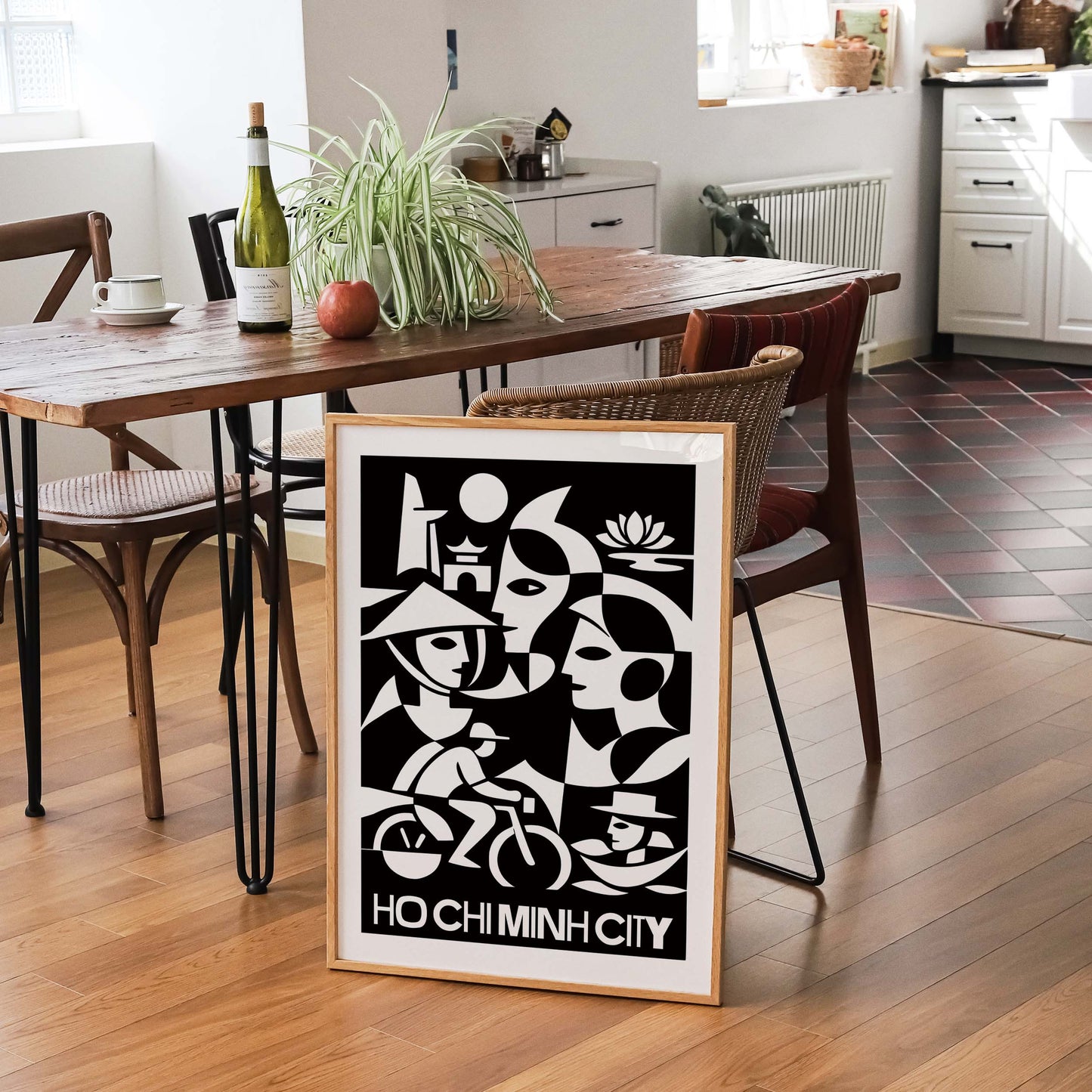 Ho Chi Minh City Travel Poster Vietnam Print