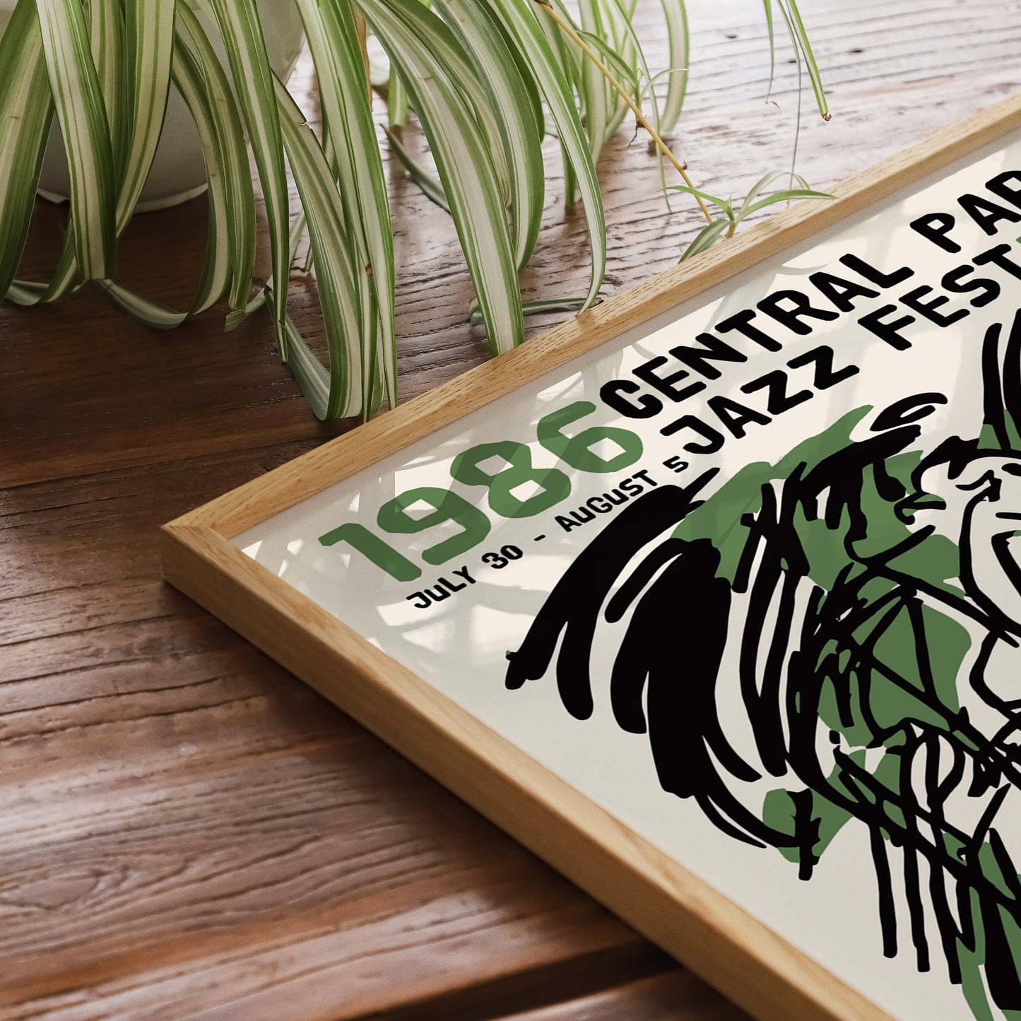 1986 Central Park Jazz Festival Poster