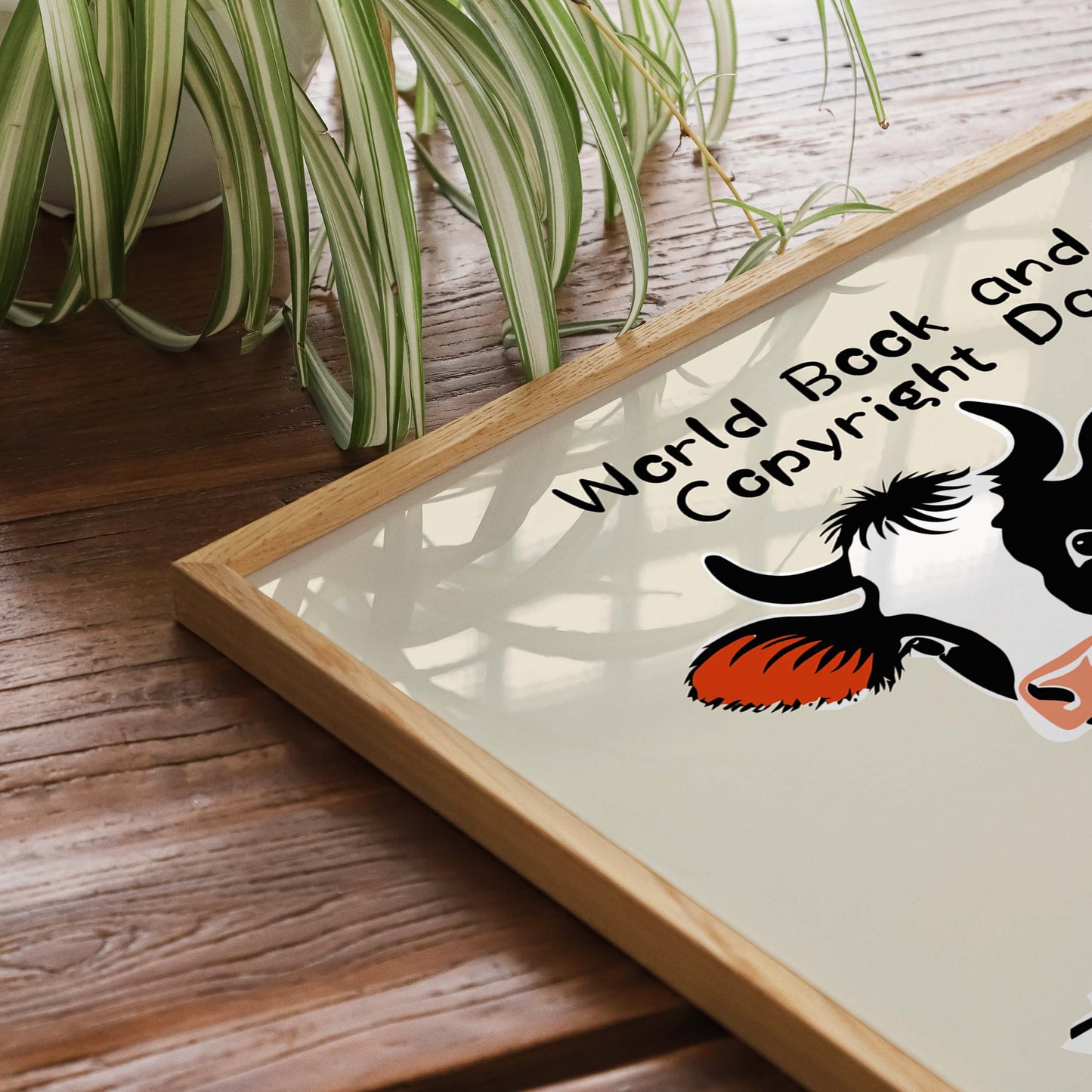 World Book Day Cow Poster Art Print