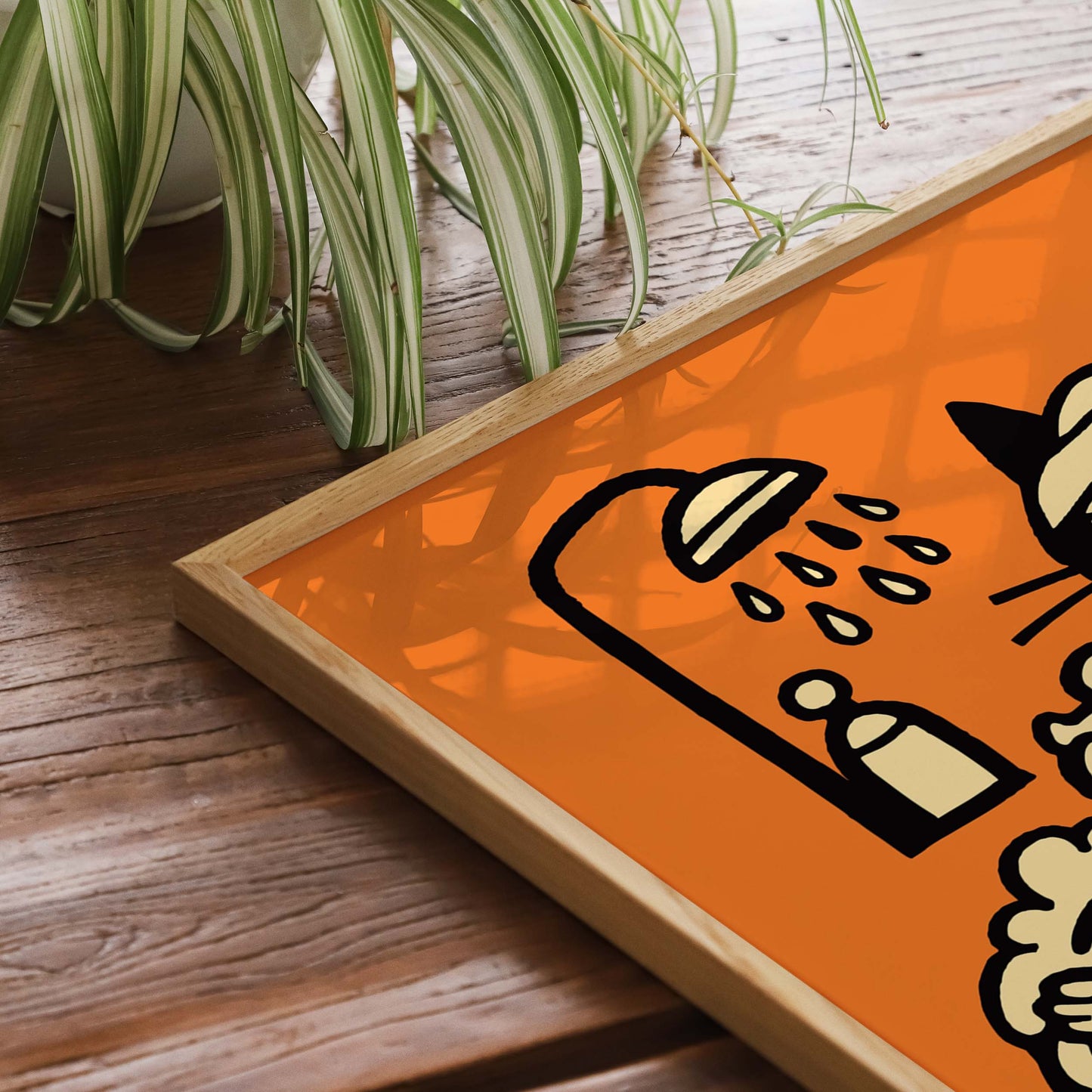 Cat Bath Relaxation Poster Print