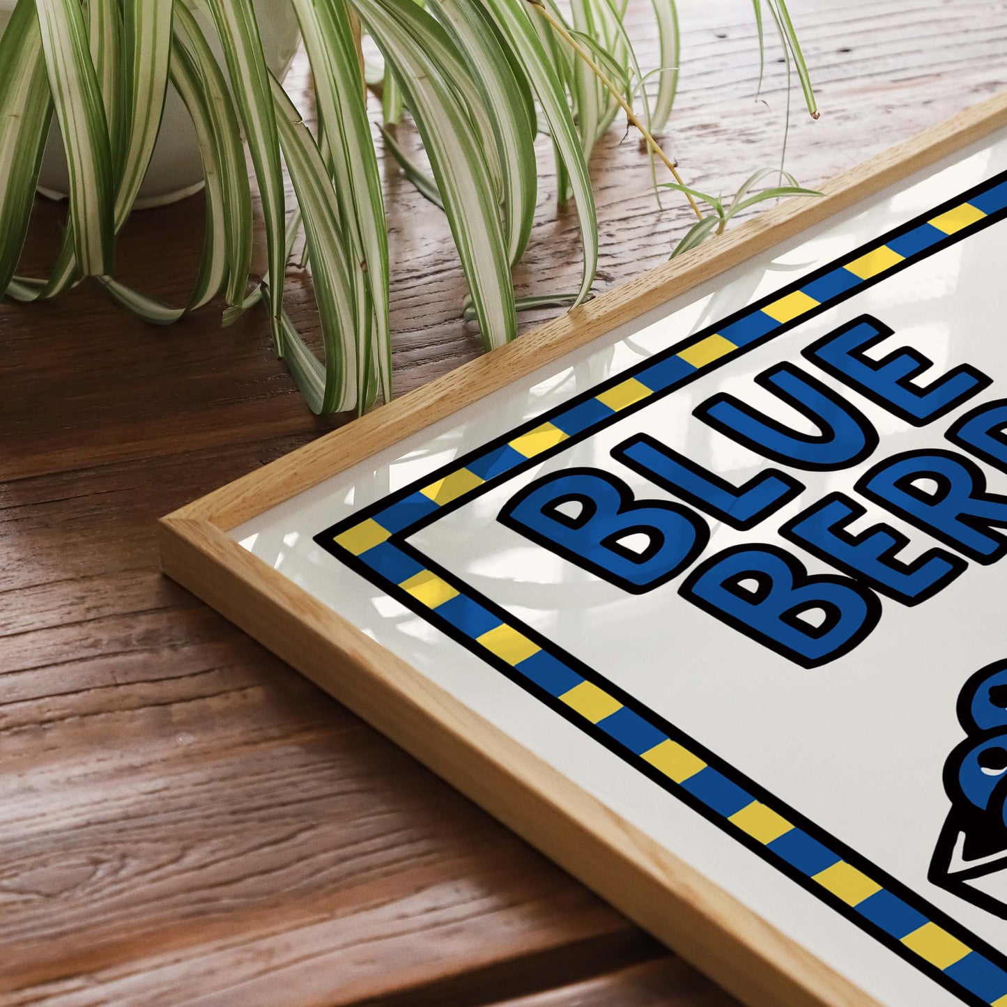 Blueberry Season Kitchen Poster Print