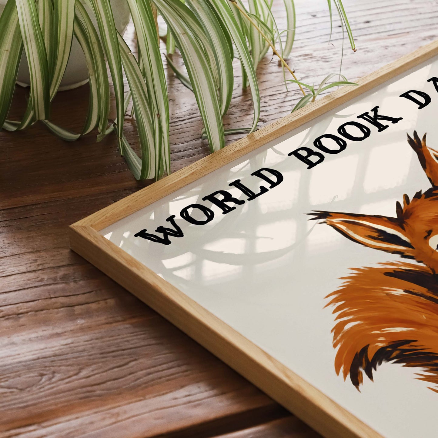 World Book Day Squirrel Reading Print