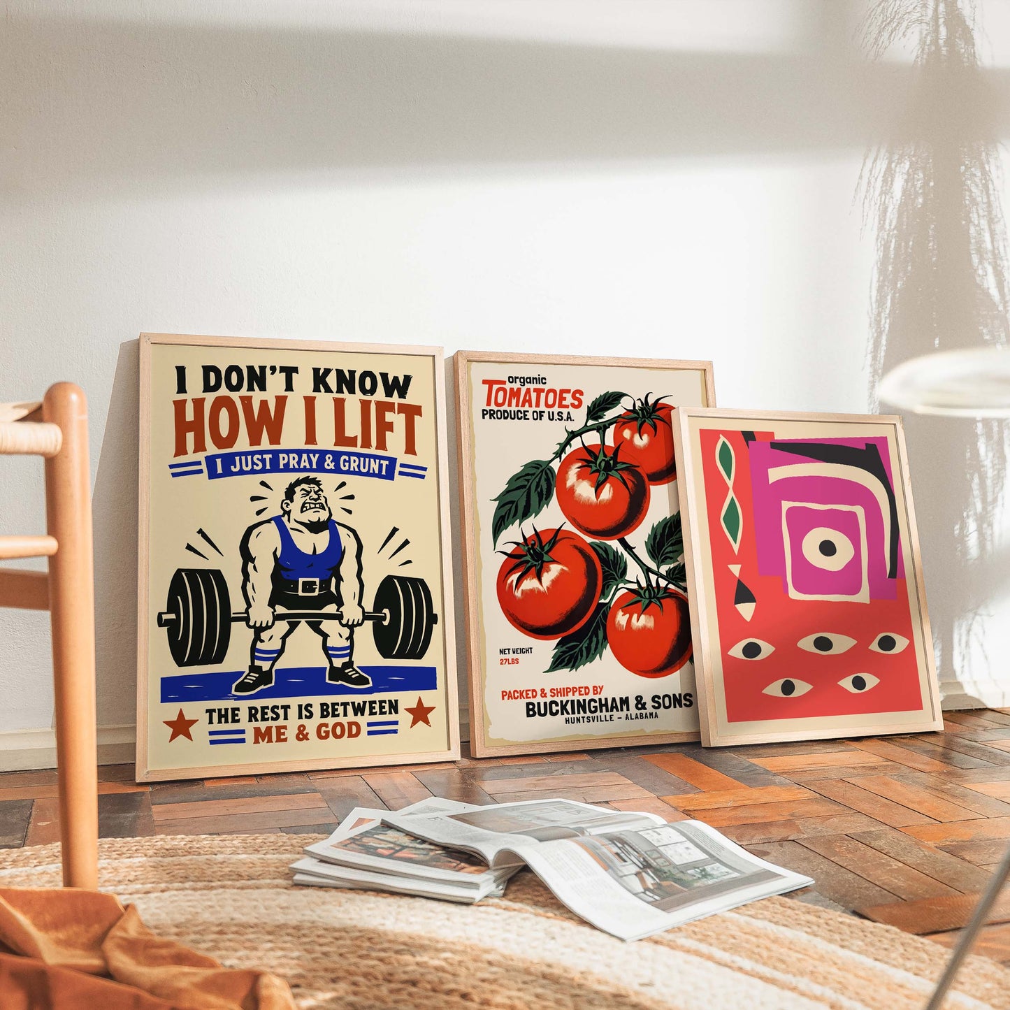 Funny Weightlifting Gym Poster