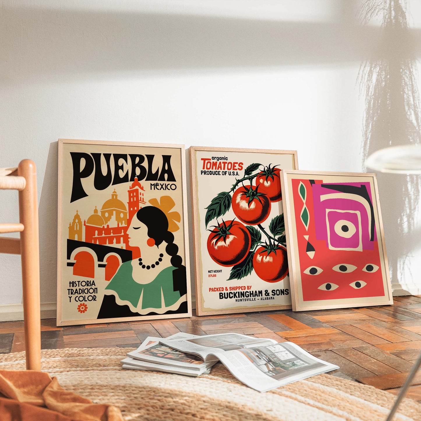 Puebla Mexico Travel Poster