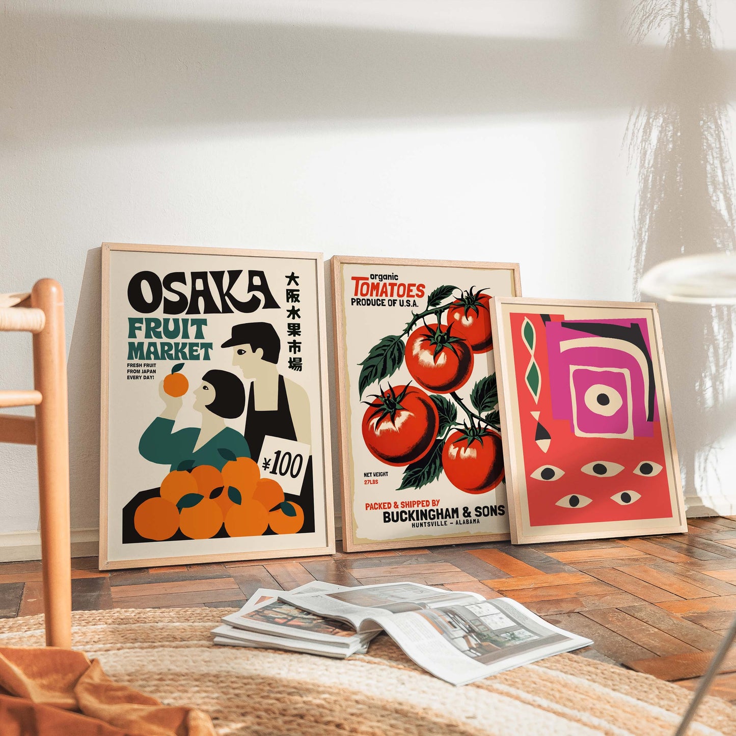 Osaka Fruit Market Poster