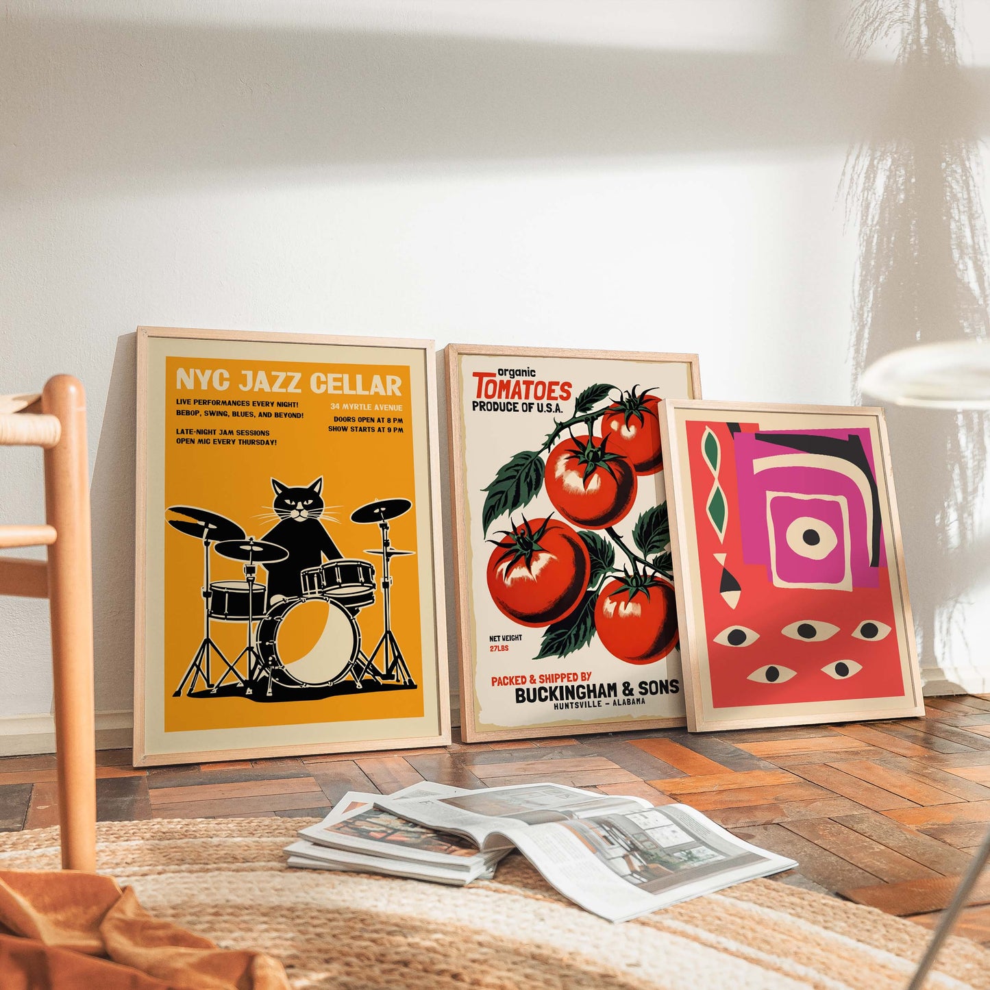 NYC Jazz Cellar Wall Print