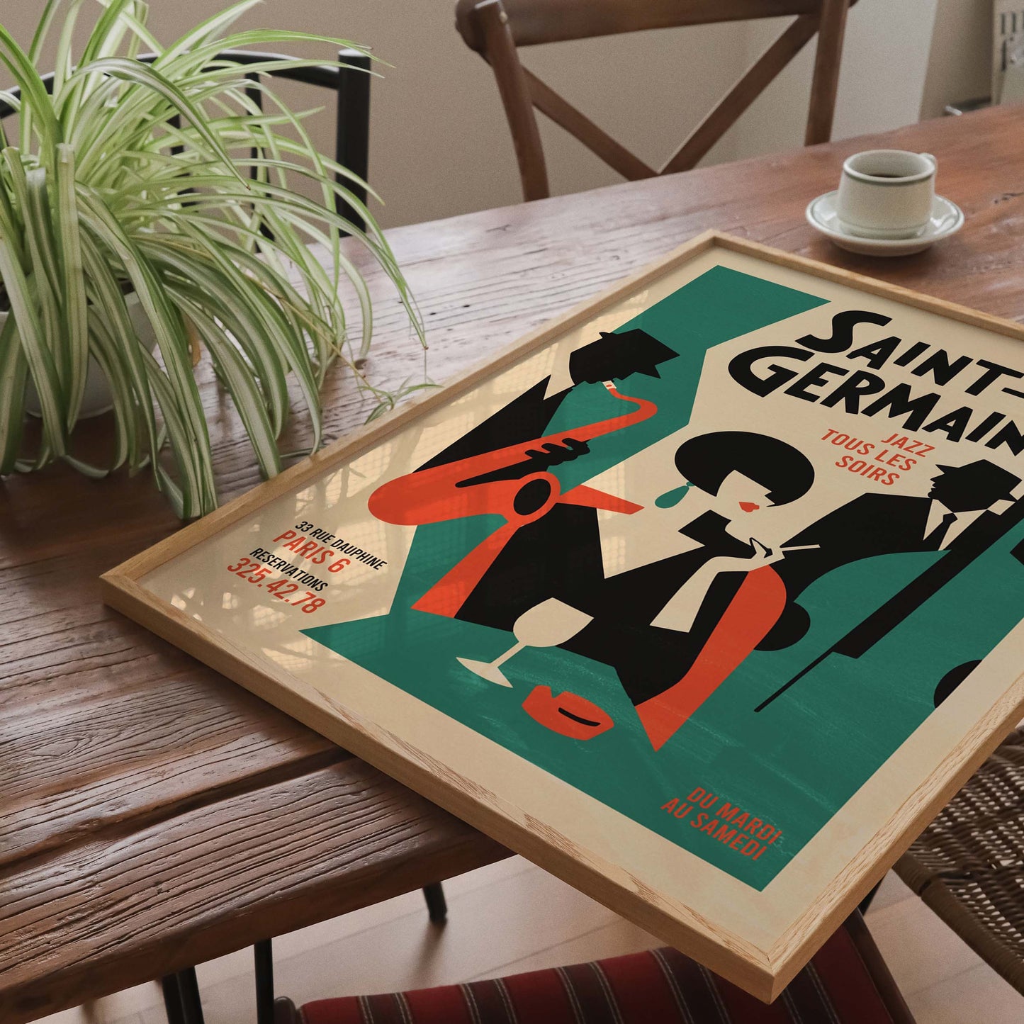 Saint-Germain Paris Jazz Poster Wall Art