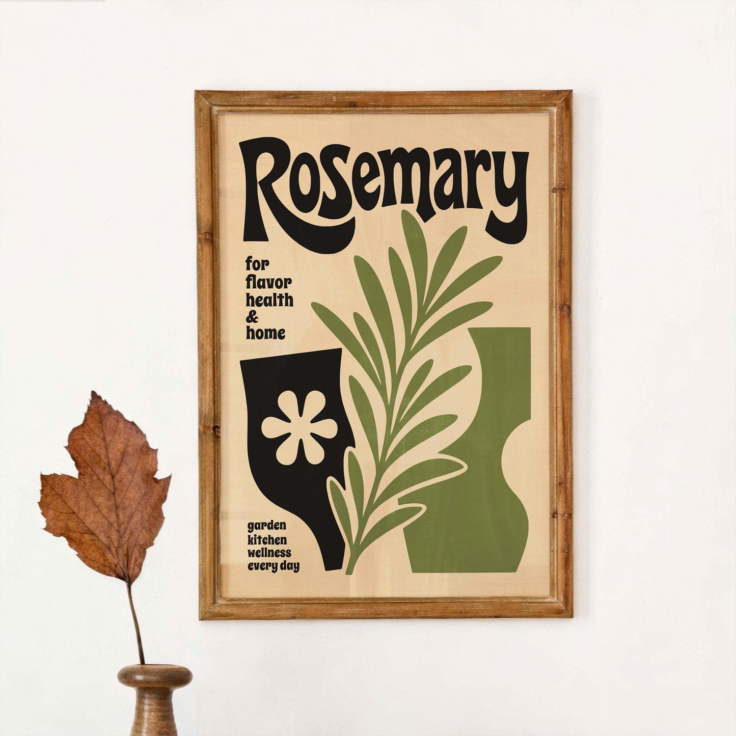 Rosemary Botanical Herb Poster Print