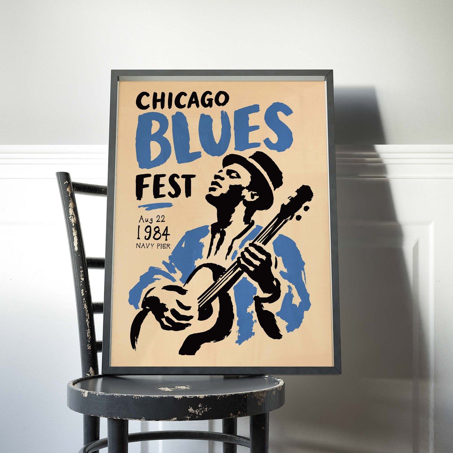 Chicago Blues Fest Print For Music Room