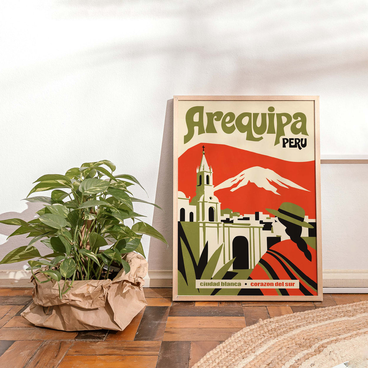 Arequipa Peru Travel Poster