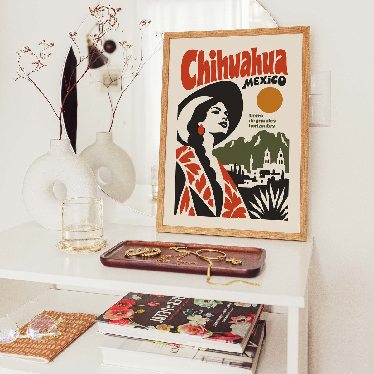 Chihuahua Mexico Travel Poster
