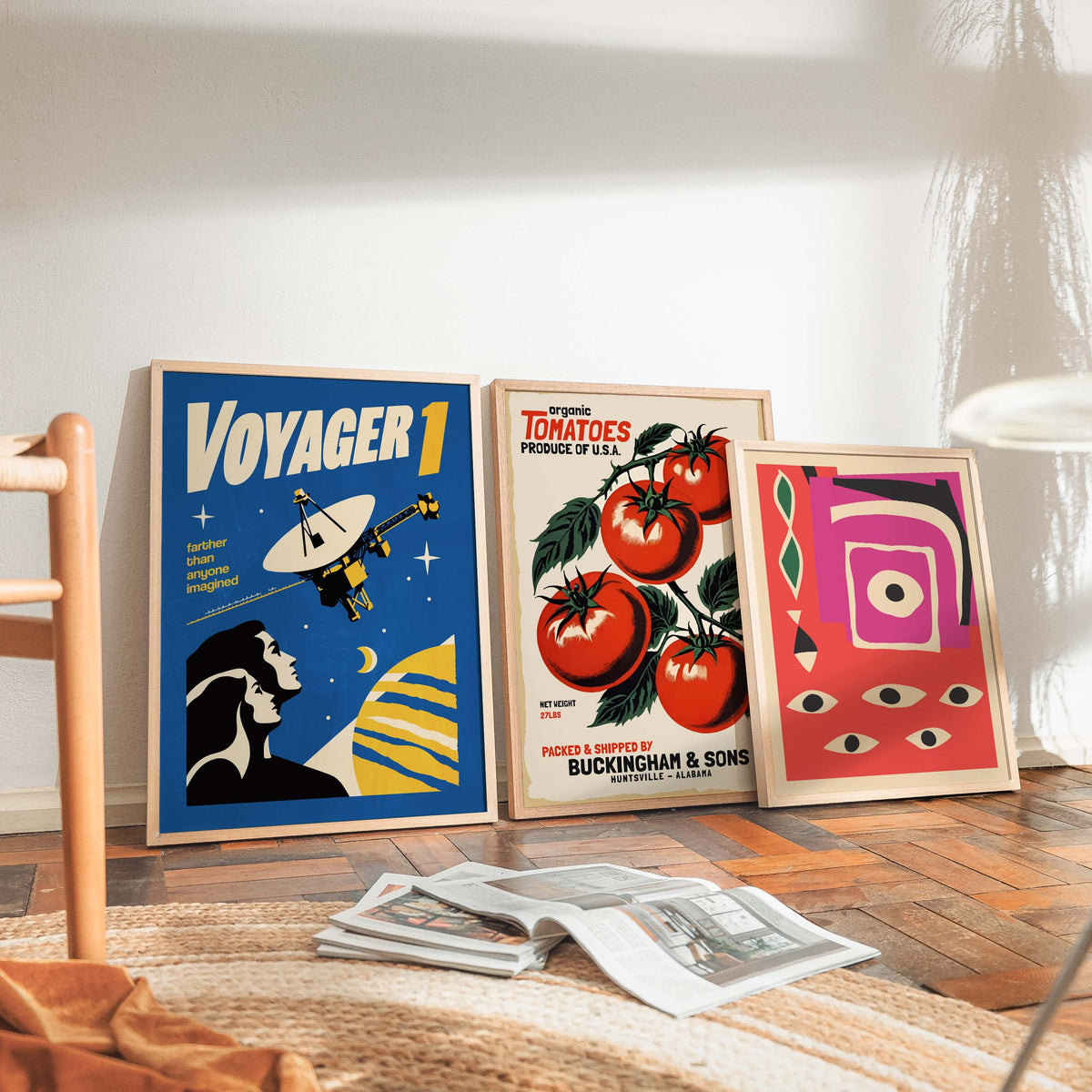 Voyager 1 Space Exploration Poster