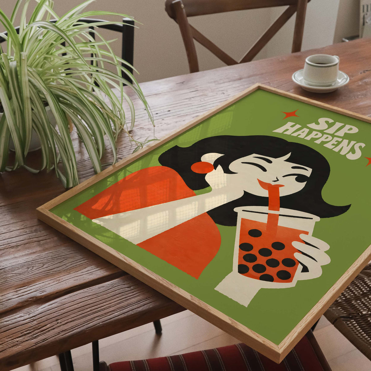 Sip Happens Boba Poster