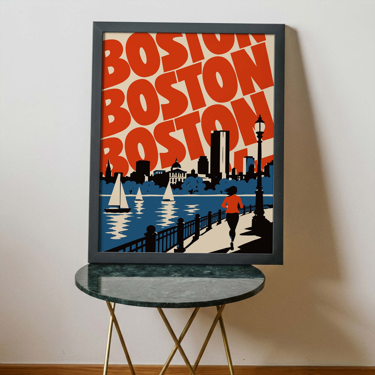Boston Waterfront City Wall Art